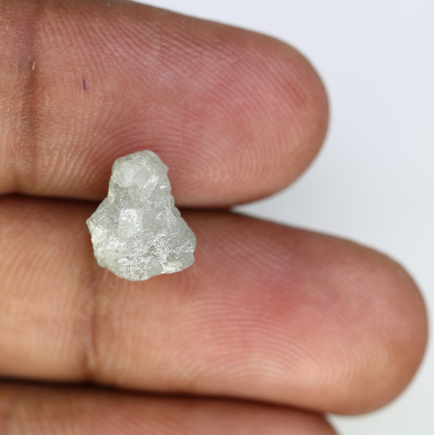 5.66 CT grey raw rough diamond natural uncut diamond loose diamonds for her antique wedding ring gifts for mom salt and pepper