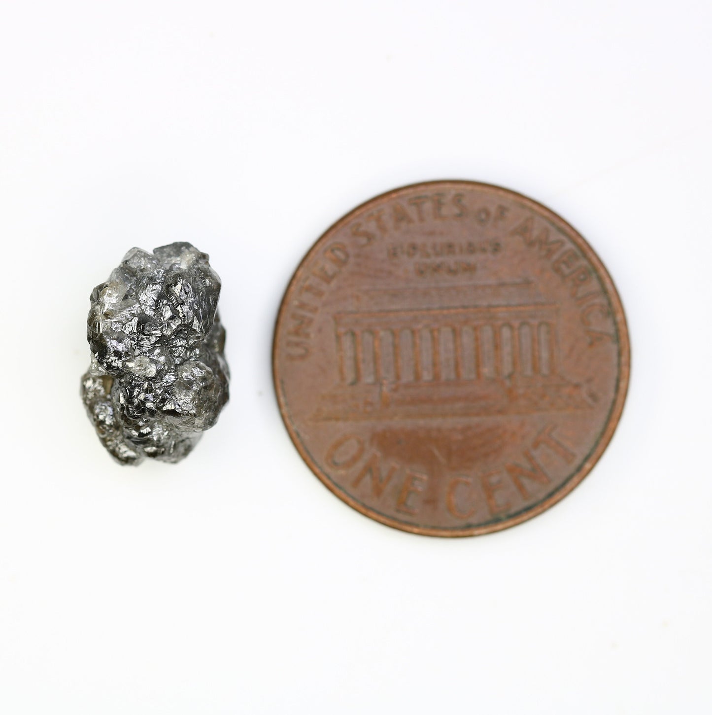 4.75 CT grey raw rough diamond natural uncut diamond loose diamonds for her antique wedding ring gifts for mom salt and pepper