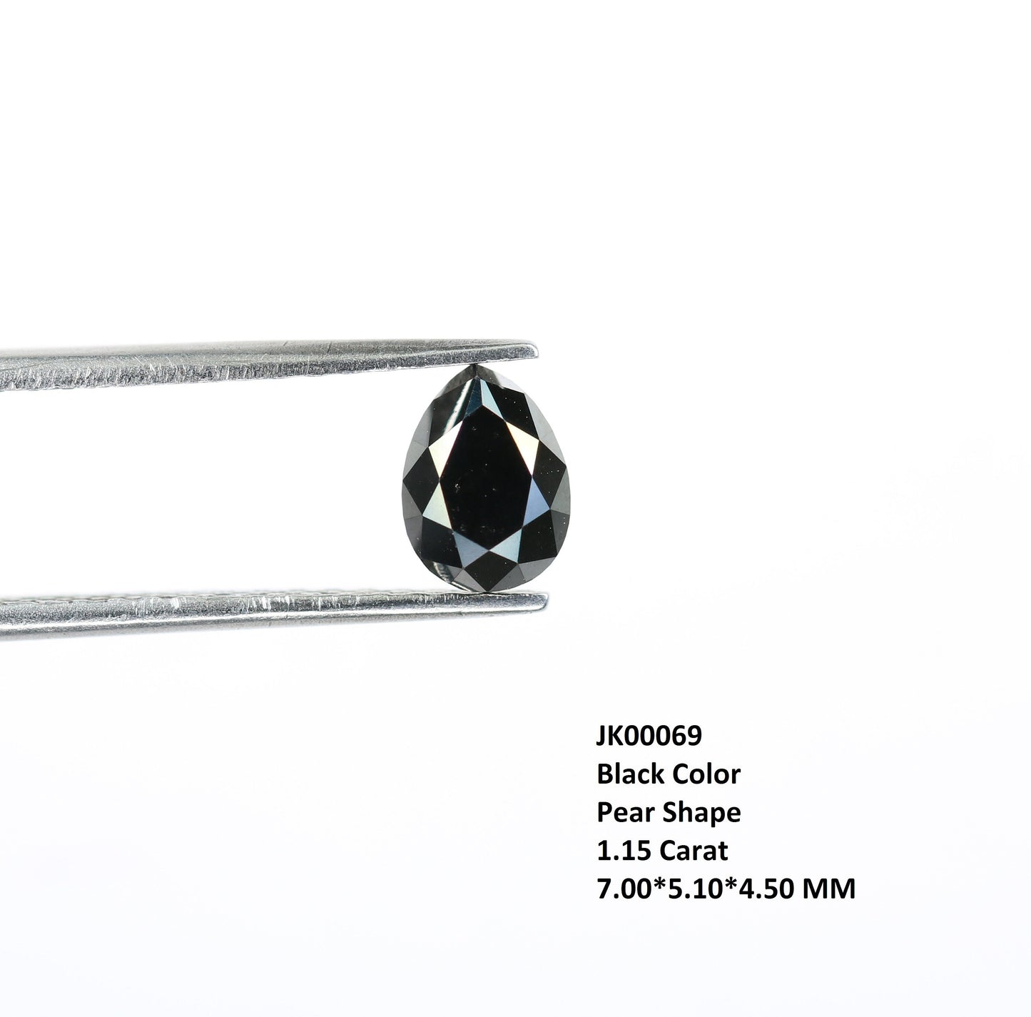 1.15 CT Fancy Pear Shape Black Diamond for Wedding Jewelry | Elegant Fancy Pear Diamond | Perfect Wedding or Anniversary Gift Gold