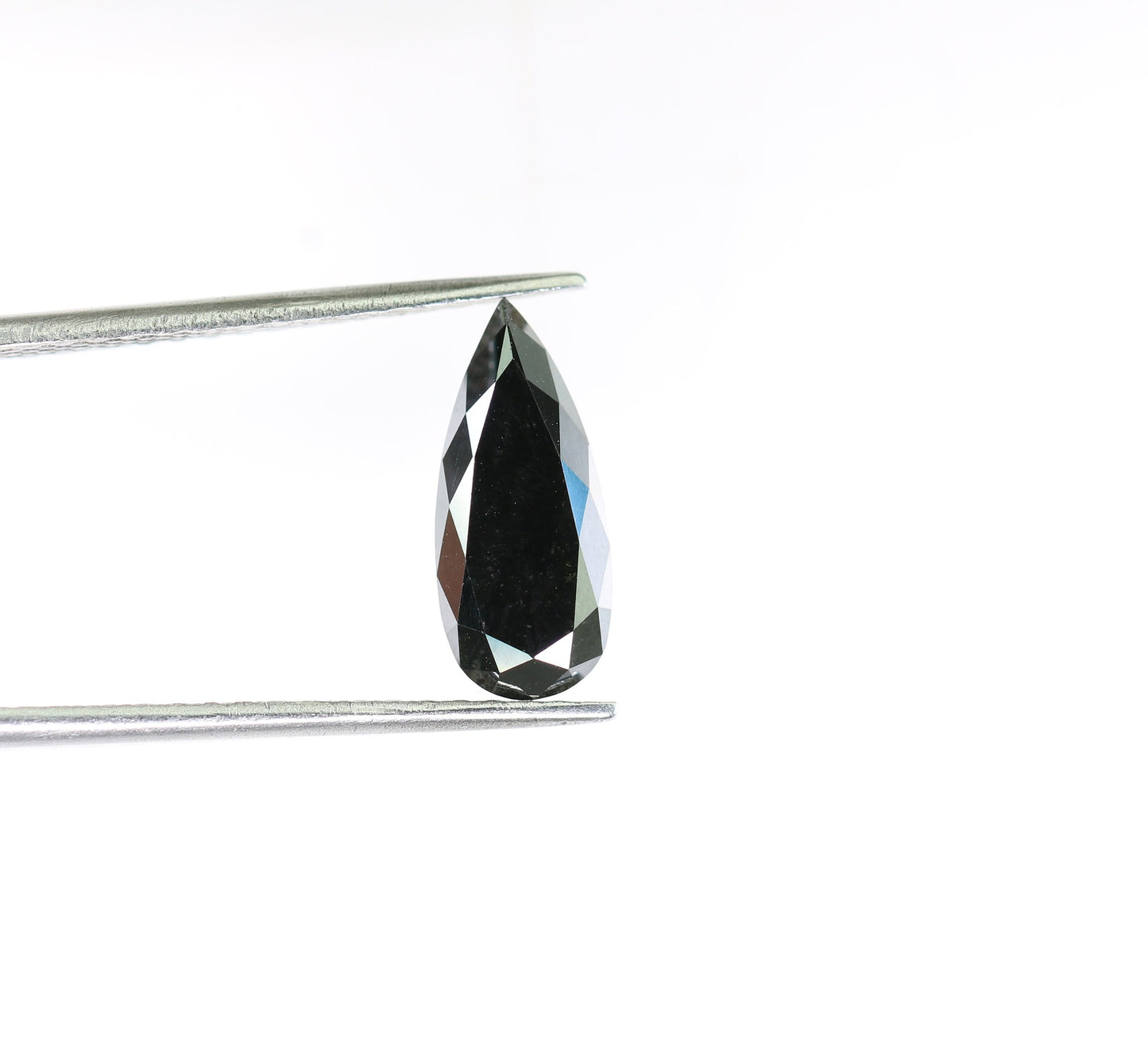 2.82 CT Pear Shape Black Diamond | Unique Elegance for Special Occasions | Perfect for Custom Gold Ring Designs