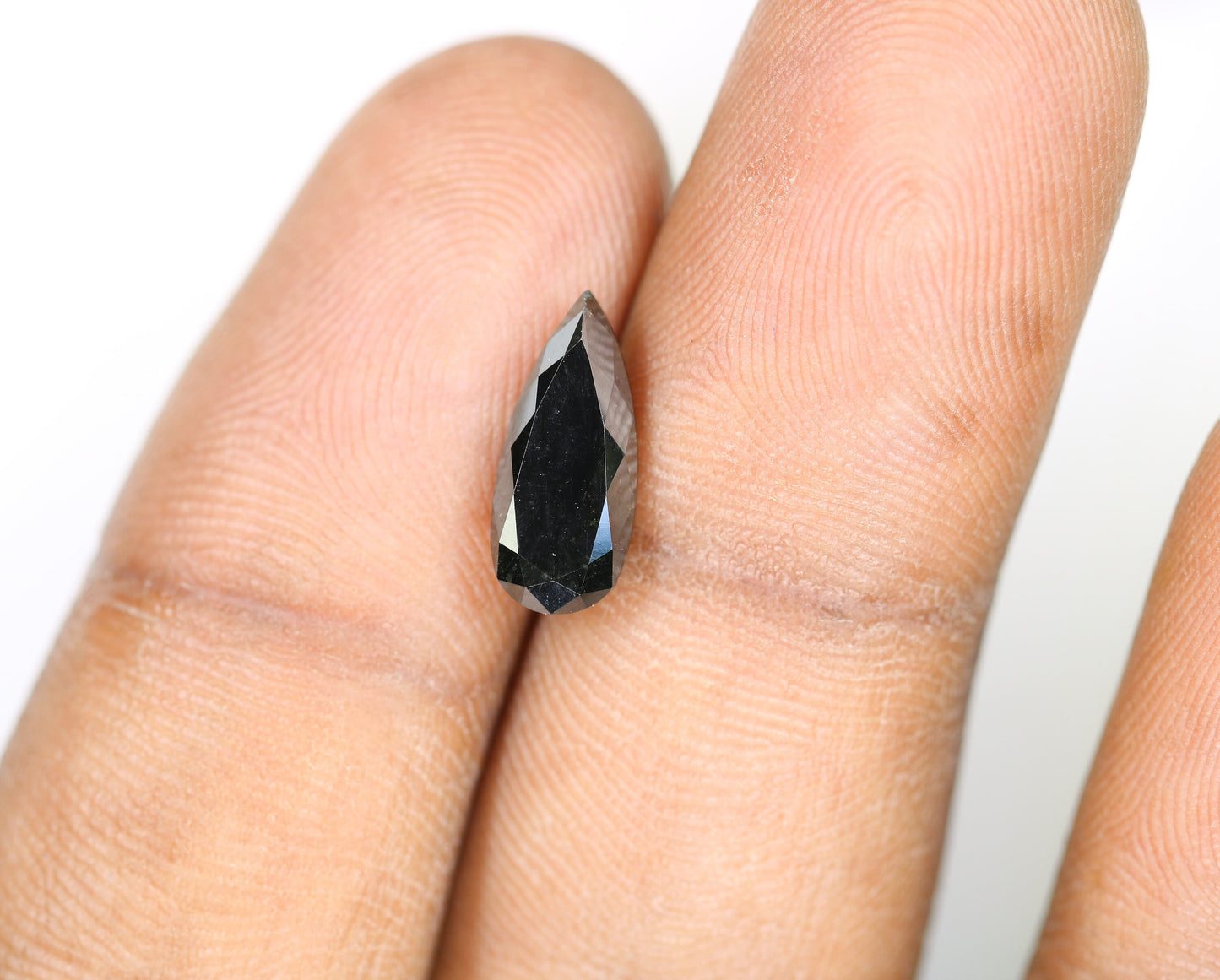2.82 CT Pear Shape Black Diamond | Unique Elegance for Special Occasions | Perfect for Custom Gold Ring Designs