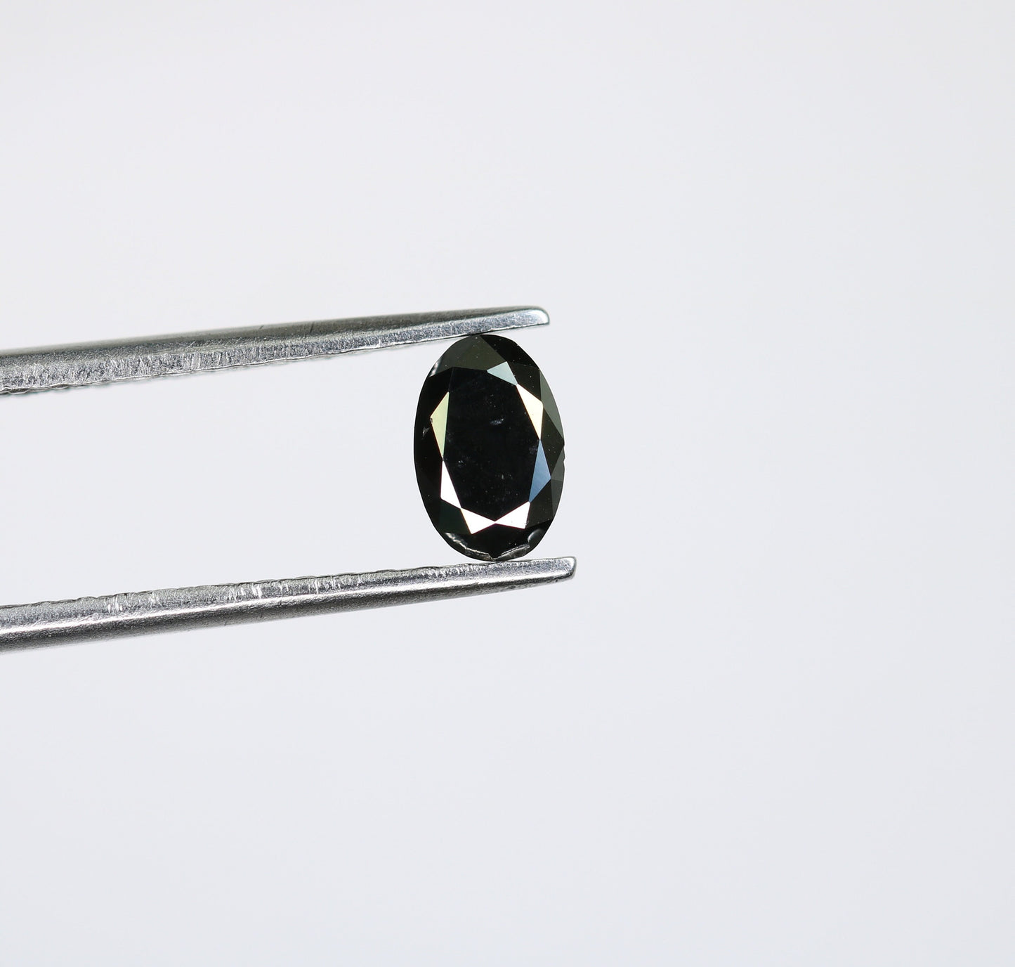 0.64 CT Oval Black Natural Diamond for Proposal Ring, Jewelry Making, Christmas Gift