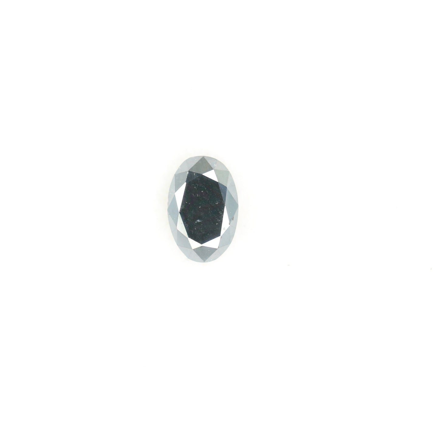 0.64 CT Oval Black Natural Diamond for Proposal Ring, Jewelry Making, Christmas Gift