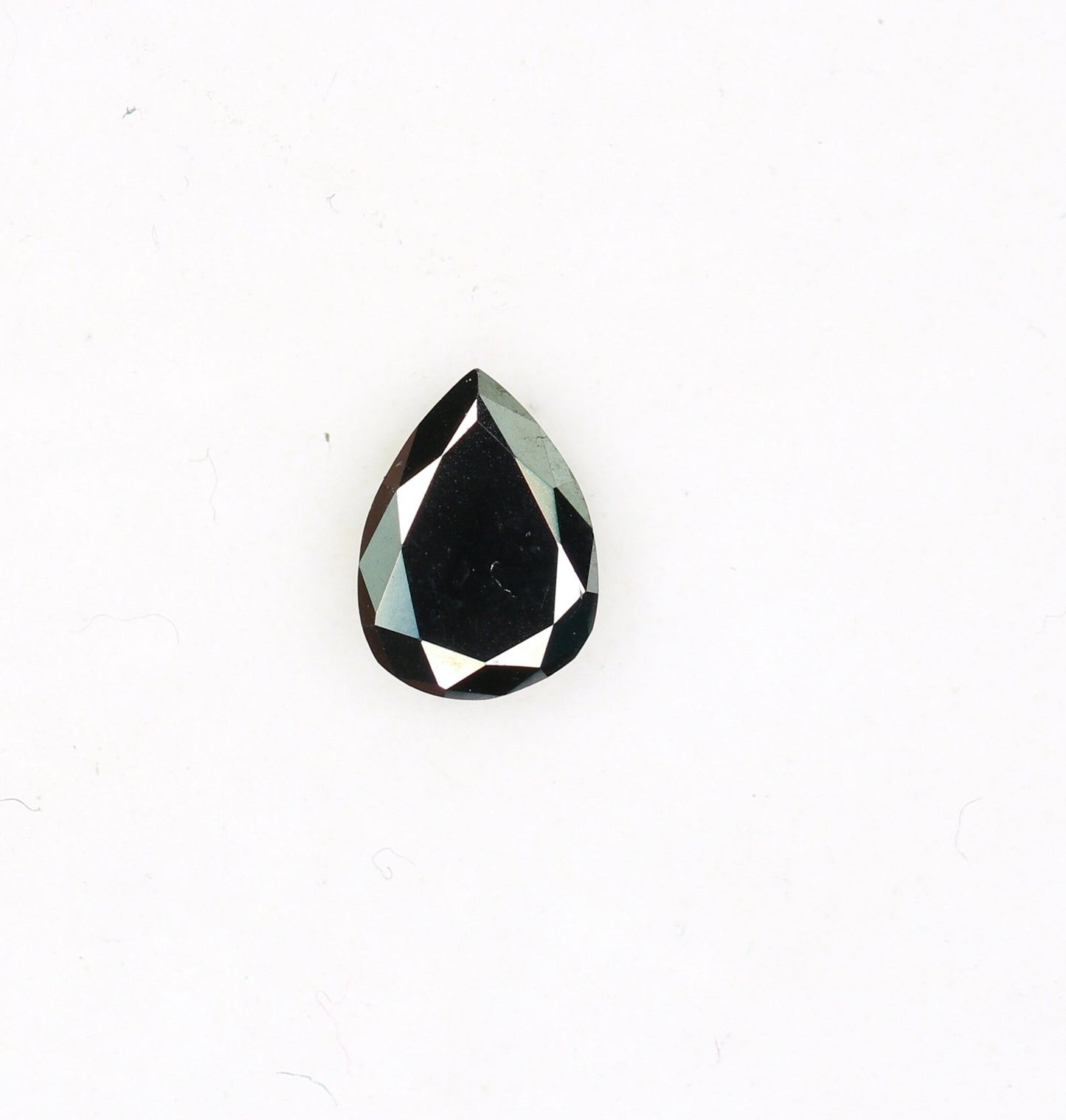 0.32 CT Pear Shape Rustic Black Diamond for Anniversary Gift | Perfect Gift for Her | Unique Black Pear Diamond for Gold Ring Designs