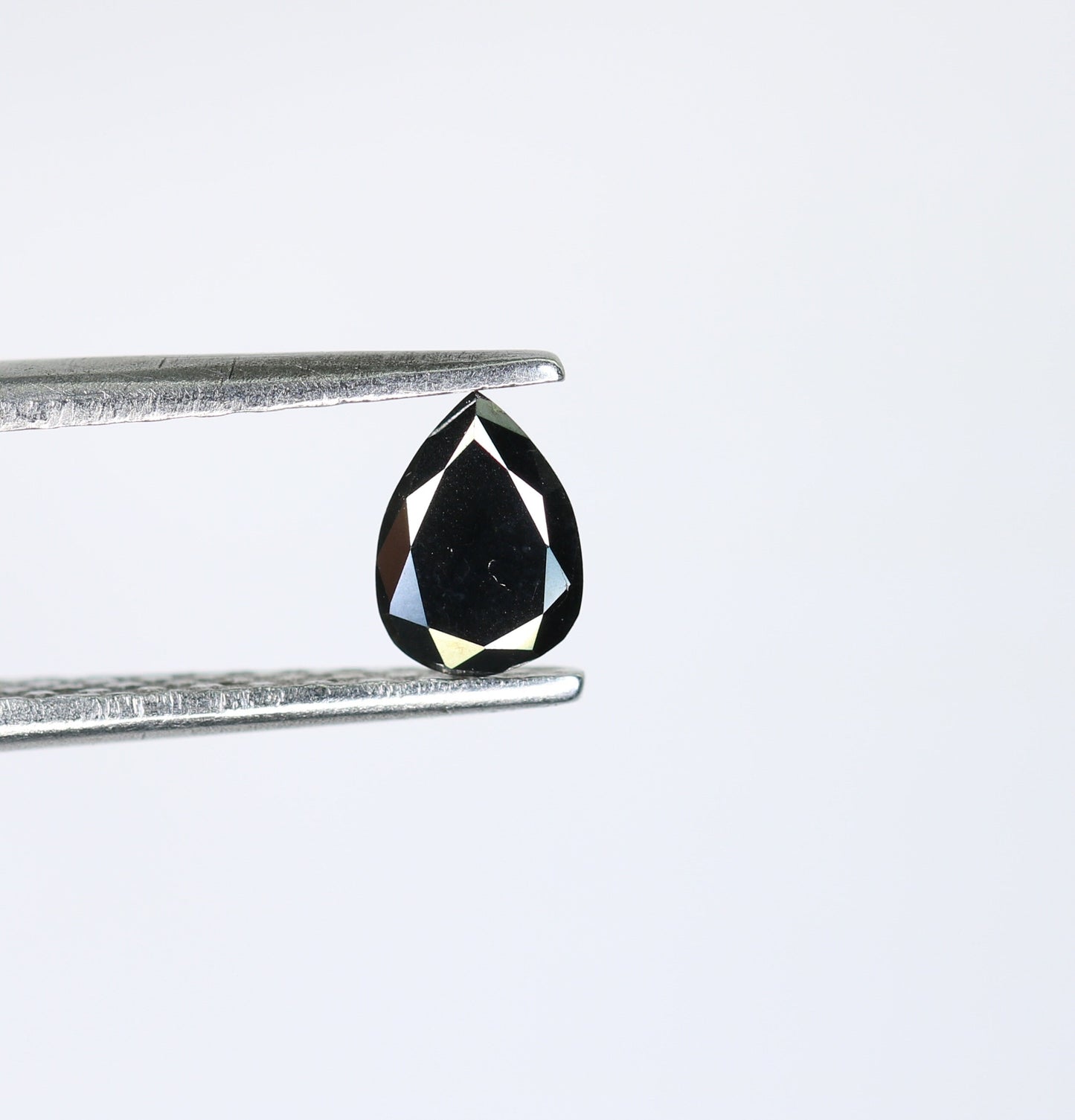 0.32 CT Pear Shape Rustic Black Diamond for Anniversary Gift | Perfect Gift for Her | Unique Black Pear Diamond for Gold Ring Designs