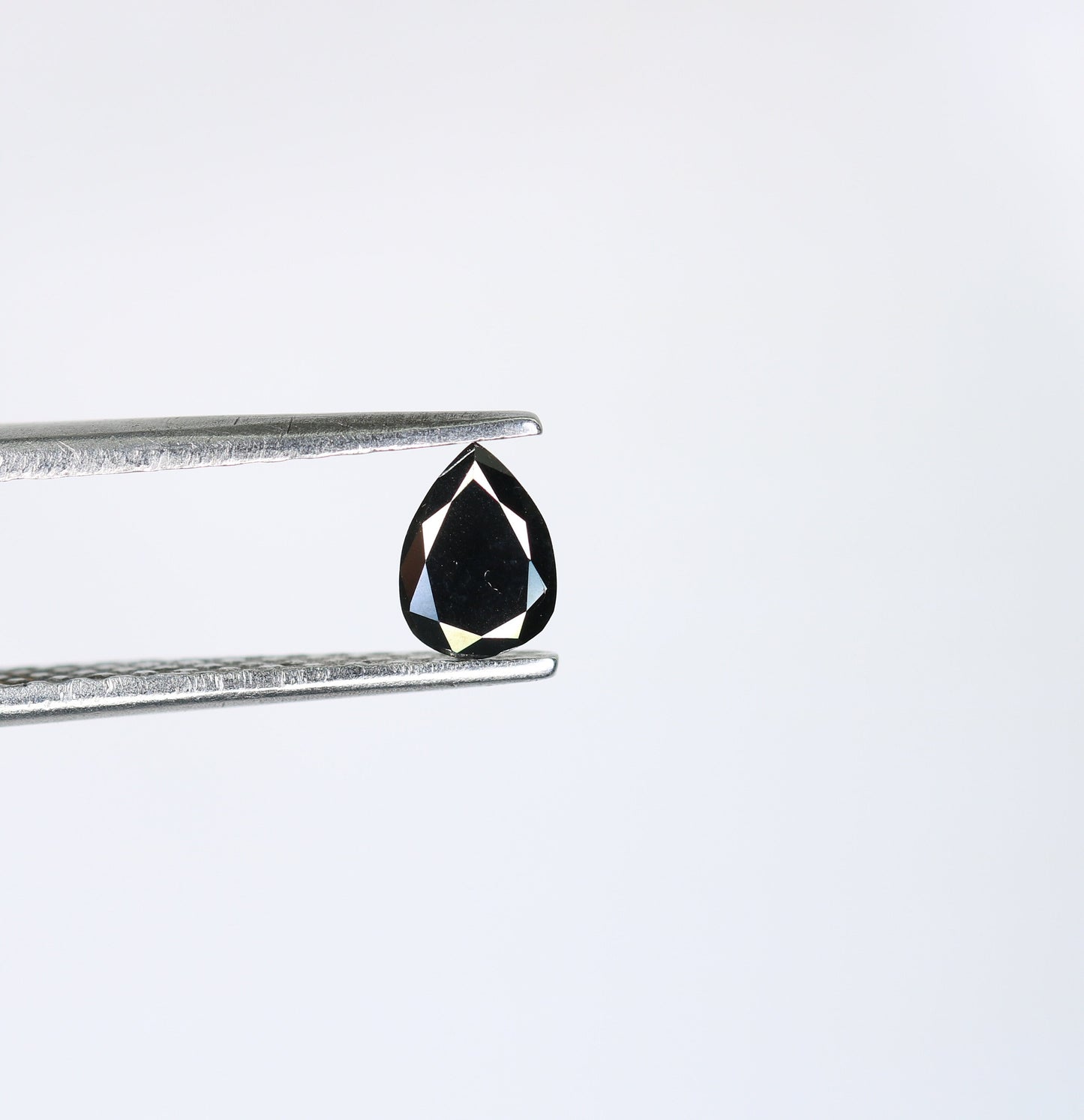 0.32 CT Pear Shape Rustic Black Diamond for Anniversary Gift | Perfect Gift for Her | Unique Black Pear Diamond for Gold Ring Designs
