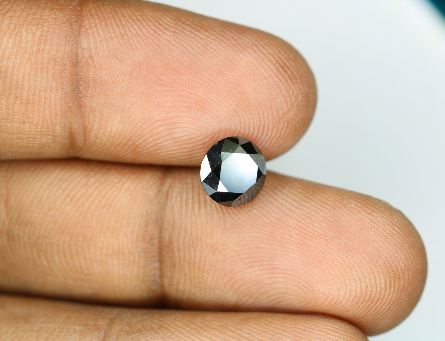 2.11 CT Fancy Black Round Brilliant Diamond | Perfect for Engagement or Wedding Rings | Unique Gift for Her | Custom Gold Ring Setting