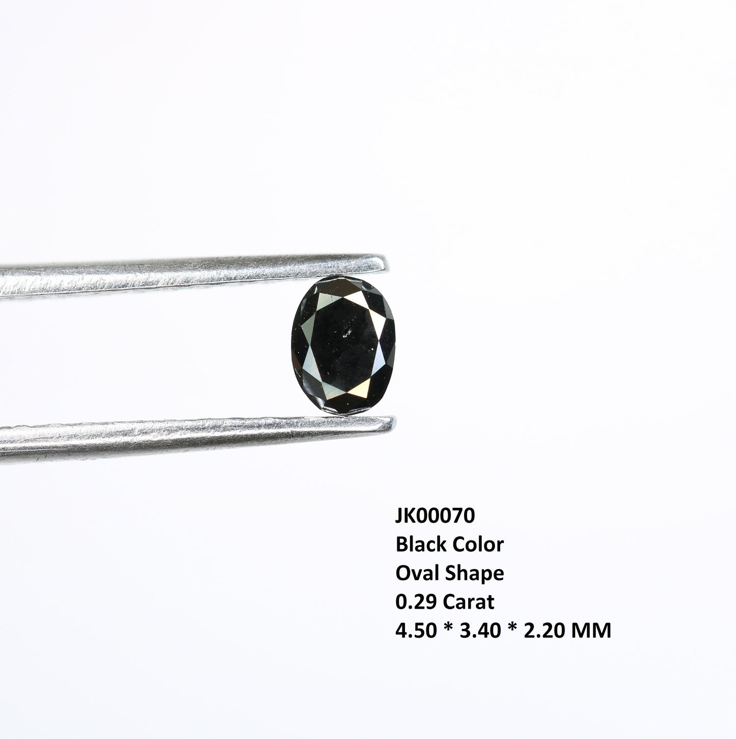 0.29 CT Fancy Oval Black Rustic Diamond for Statement Jewelry, Pendant, Gift for Her, Wedding Gift, Gold Ring