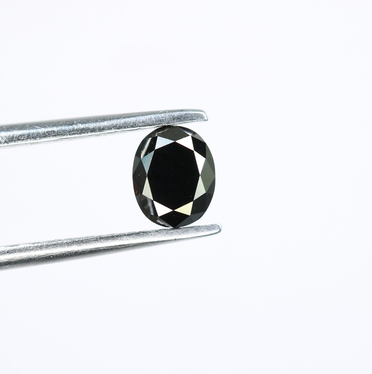 0.66 CT Natural Oval Black Diamond for Proposal Ring, Oval Black Diamond, Gift for Sister or Wife, Gold Ring