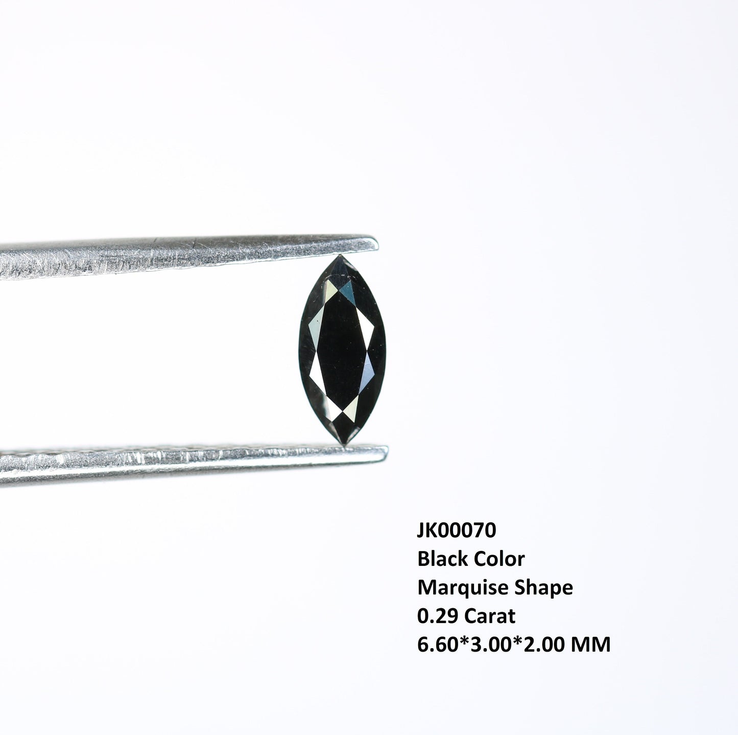0.29 CT Marquise Shape Salt And Pepper Diamond | Natural Loose Black Diamonds For Weeding & Earring | For pendant | For Bracelet Diamonds
