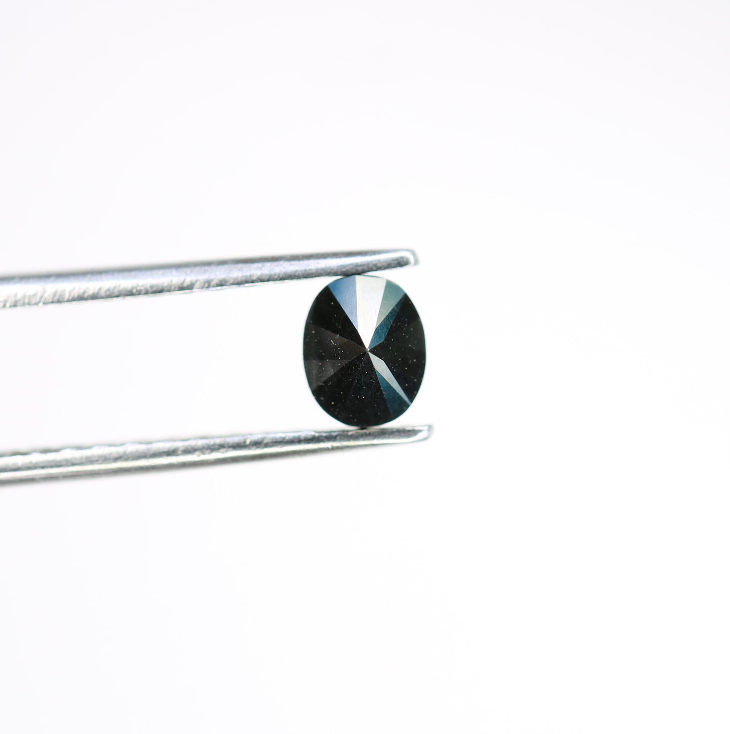 0.66 CT Natural Oval Black Diamond for Proposal Ring, Oval Black Diamond, Gift for Sister or Wife, Gold Ring