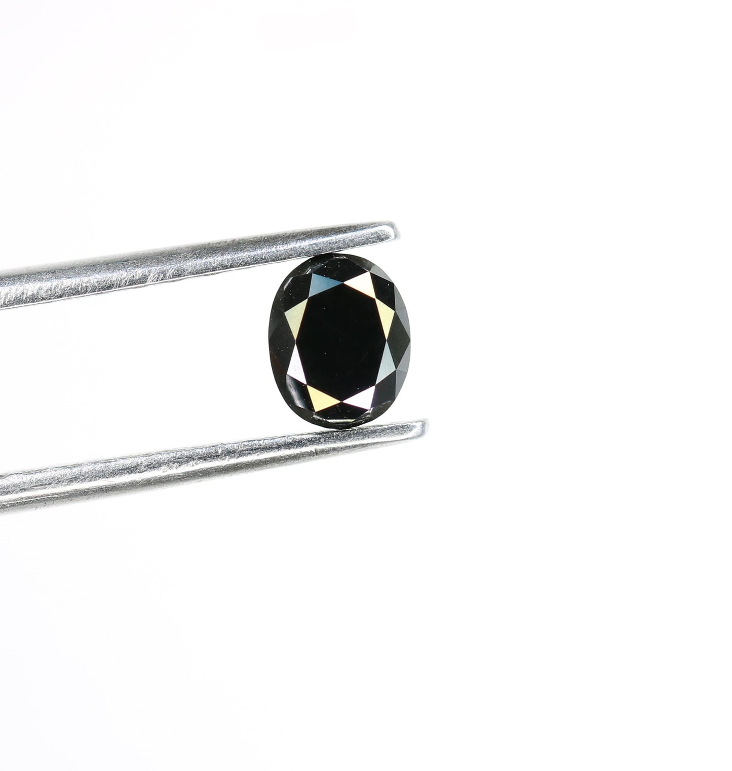 0.66 CT Natural Oval Black Diamond for Proposal Ring, Oval Black Diamond, Gift for Sister or Wife, Gold Ring
