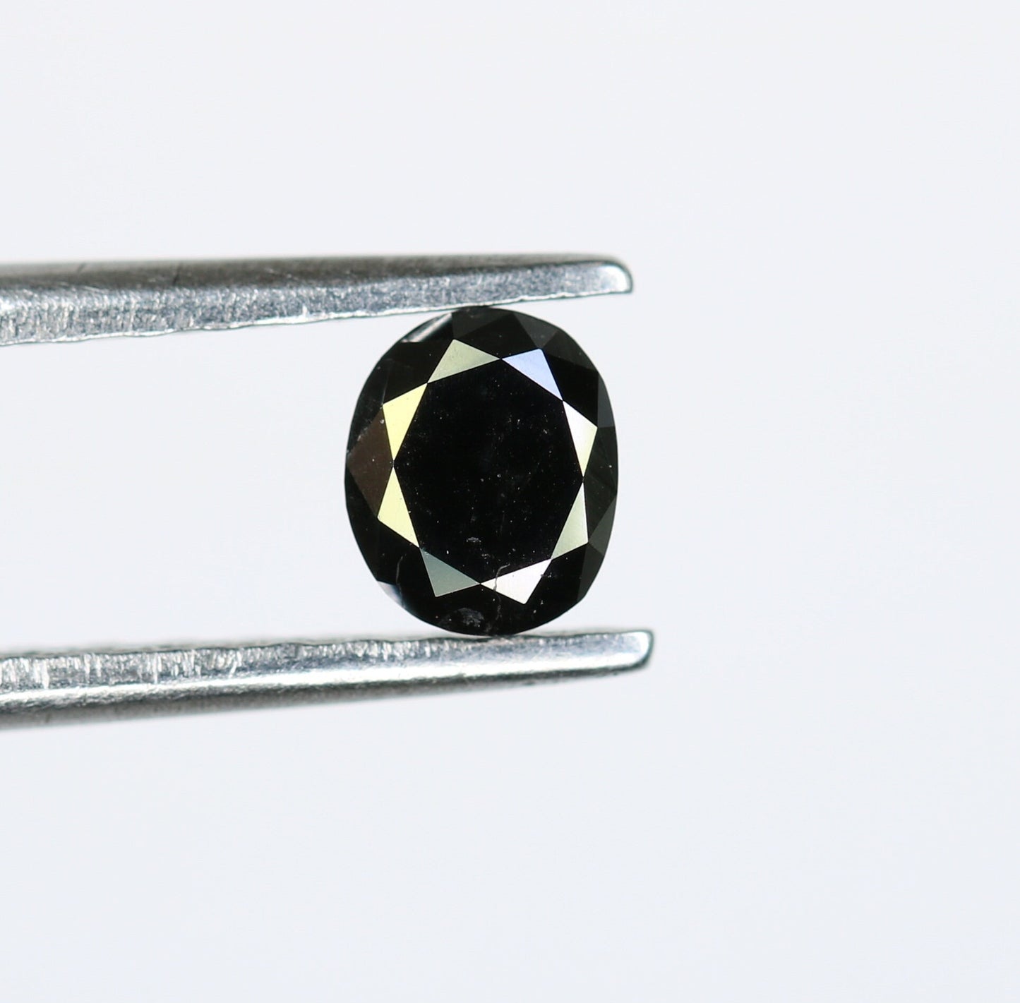 0.29 CT Oval Rustic Black Diamond for Engagement Ring, Oval Black Diamond, Christmas Gift, Gold Ring