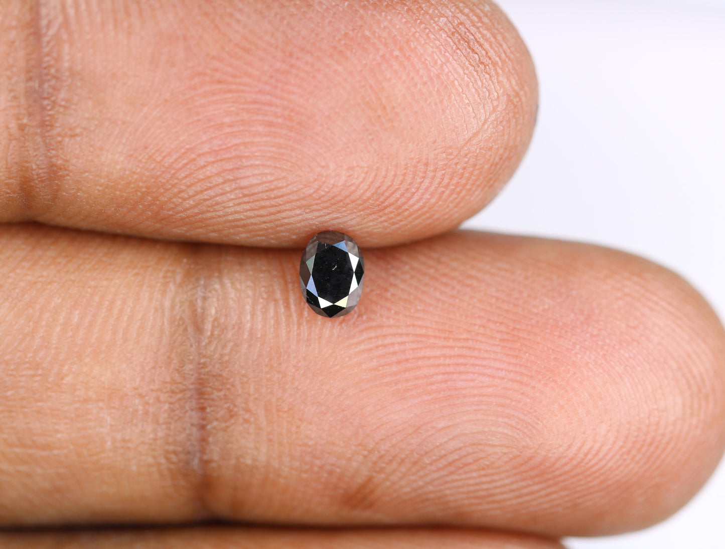 0.29 CT Fancy Oval Black Rustic Diamond for Statement Jewelry, Pendant, Gift for Her, Wedding Gift, Gold Ring