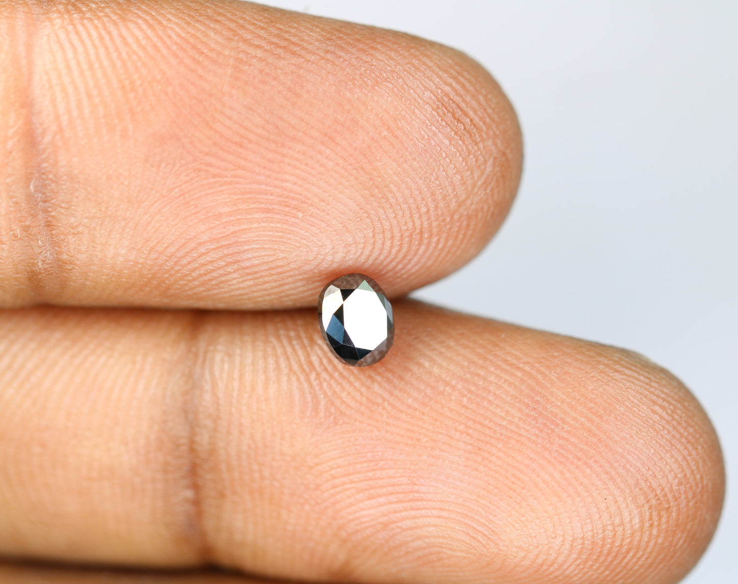 0.66 CT Natural Oval Black Diamond for Proposal Ring, Oval Black Diamond, Gift for Sister or Wife, Gold Ring