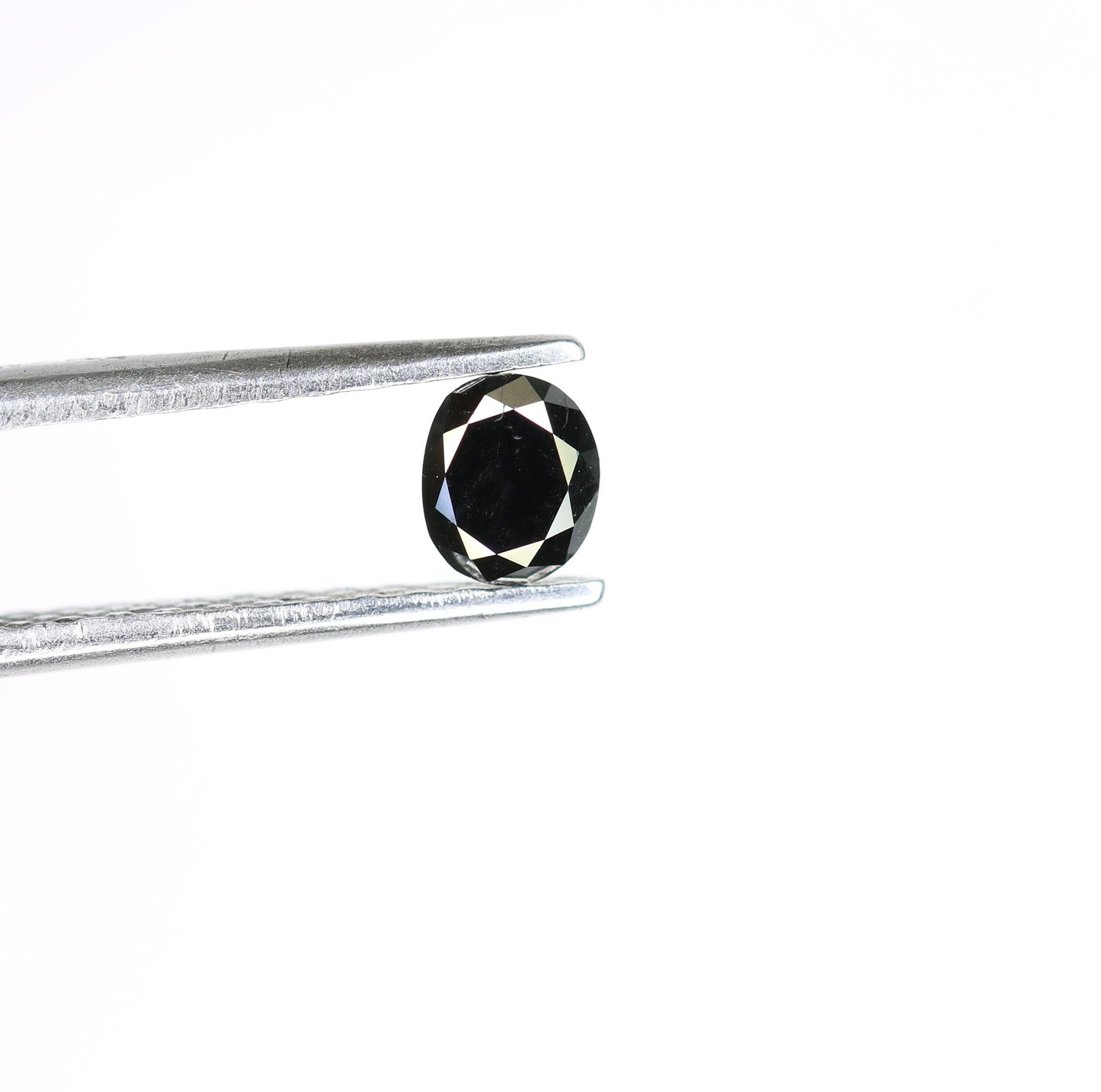 0.29 CT Oval Rustic Black Diamond for Engagement Ring, Oval Black Diamond, Christmas Gift, Gold Ring