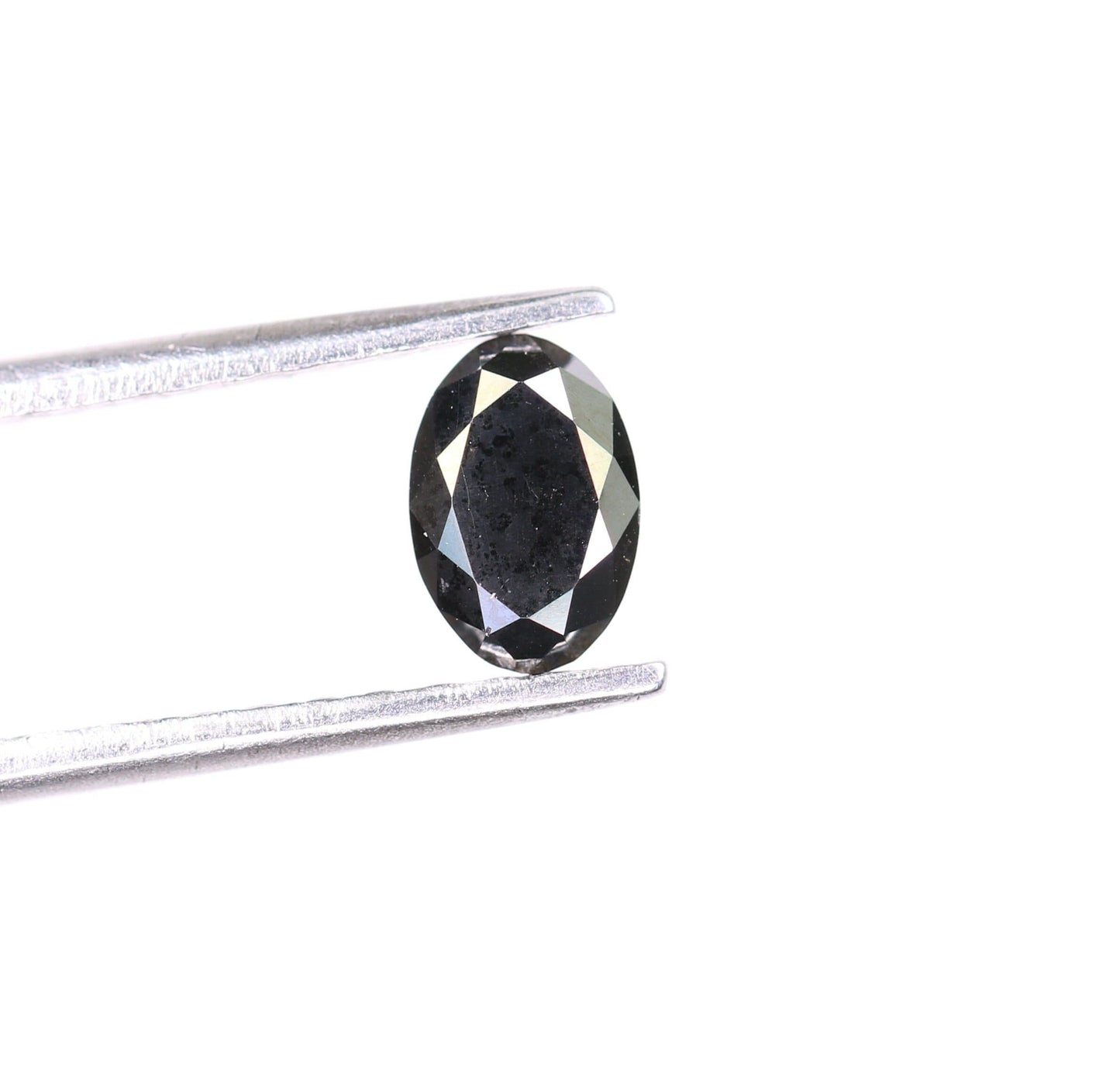 0.50 CT Loose Oval Black Natural Diamond for Wedding Ring, Gift for Girlfriend or Wife, Anniversary Gift, Gold Ring