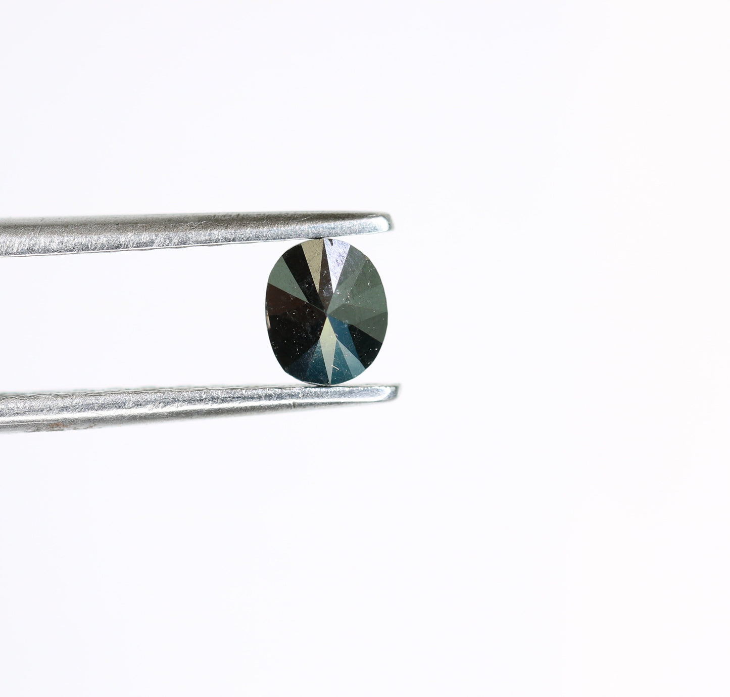 0.29 CT Oval Rustic Black Diamond for Engagement Ring, Oval Black Diamond, Christmas Gift, Gold Ring