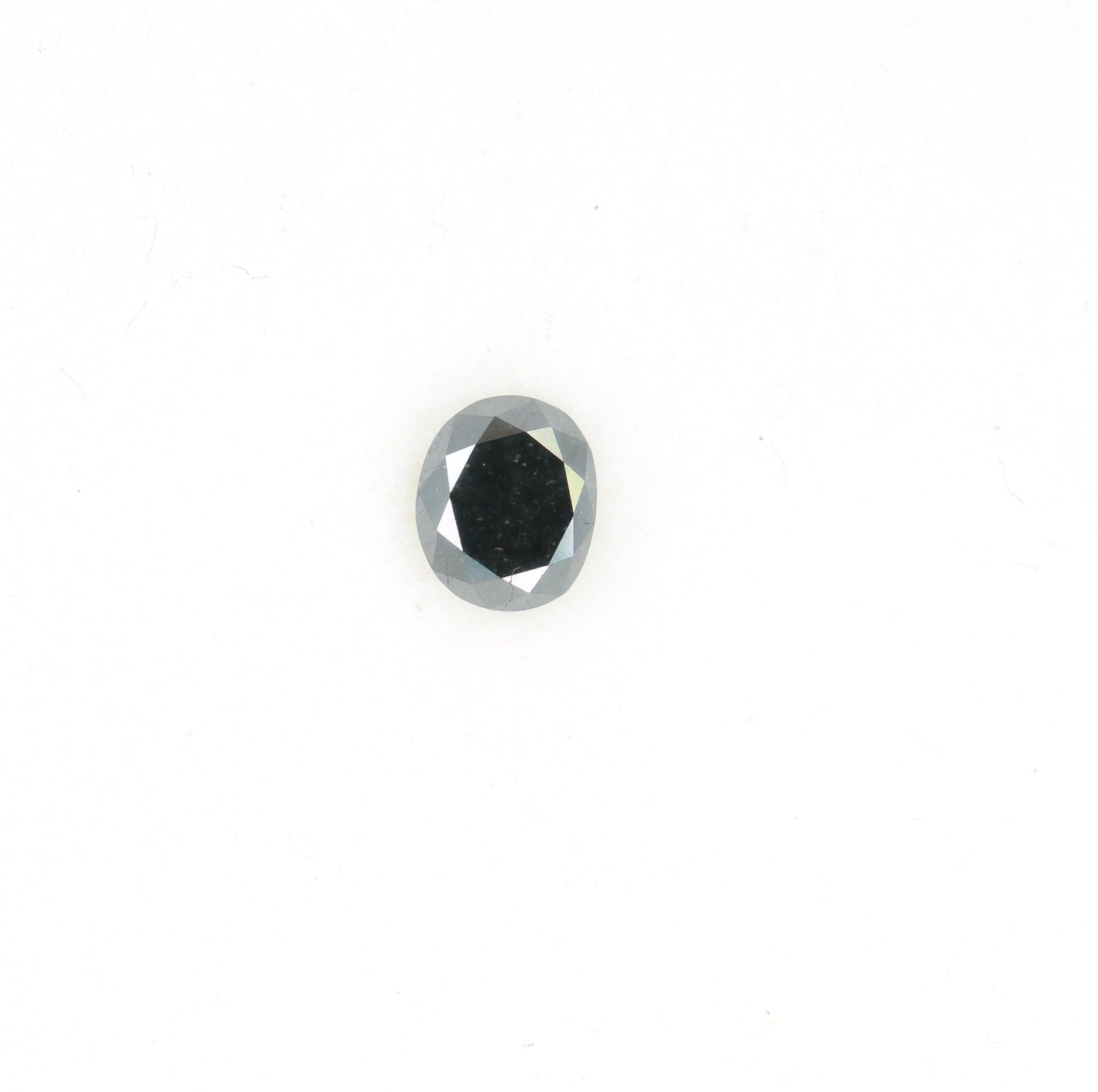 0.29 CT Oval Rustic Black Diamond for Engagement Ring, Oval Black Diamond, Christmas Gift, Gold Ring
