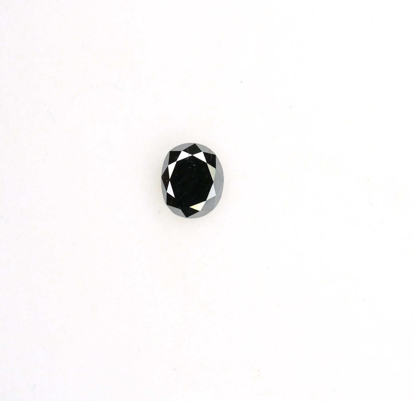 0.29 CT Oval Rustic Black Diamond for Engagement Ring, Oval Black Diamond, Christmas Gift, Gold Ring