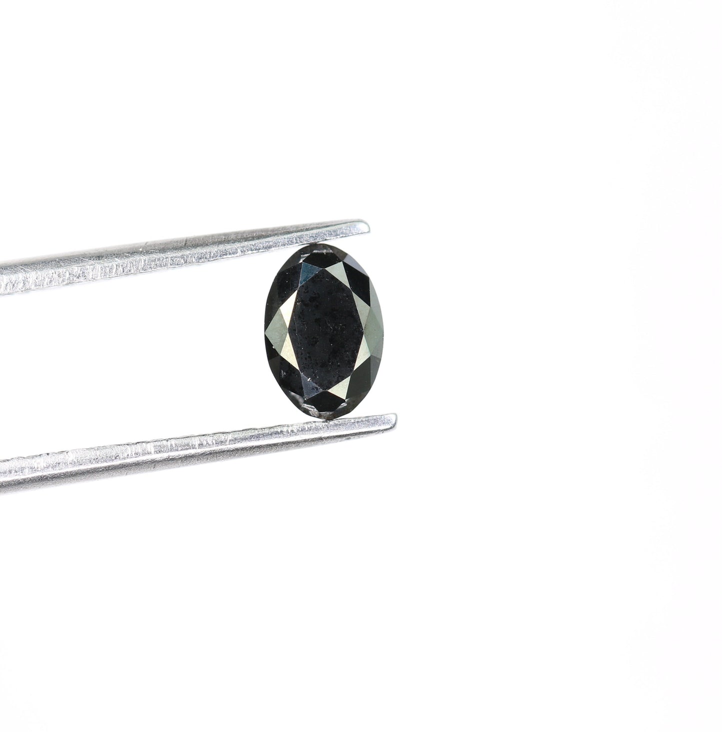 0.50 CT Loose Oval Black Natural Diamond for Wedding Ring, Gift for Girlfriend or Wife, Anniversary Gift, Gold Ring
