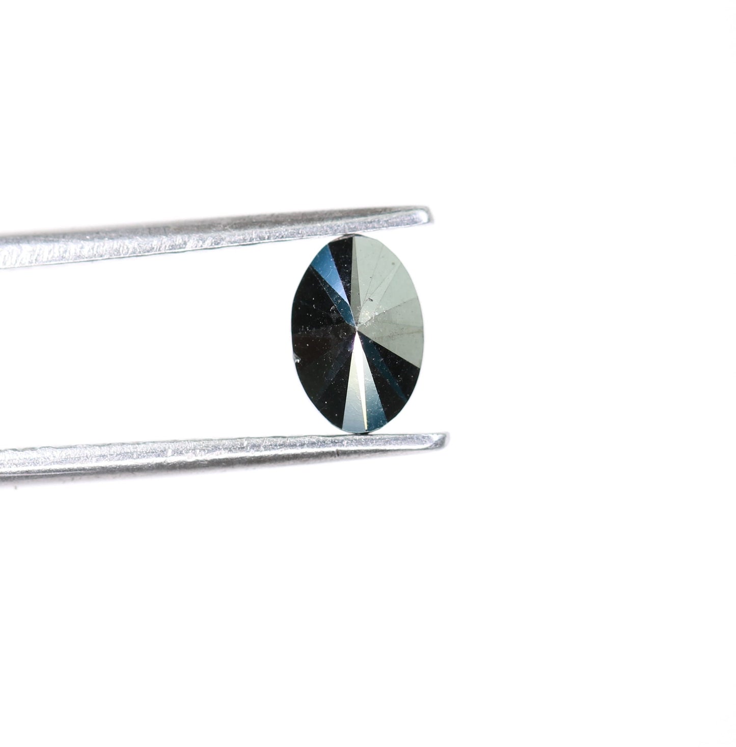 0.50 CT Loose Oval Black Natural Diamond for Wedding Ring, Gift for Girlfriend or Wife, Anniversary Gift, Gold Ring