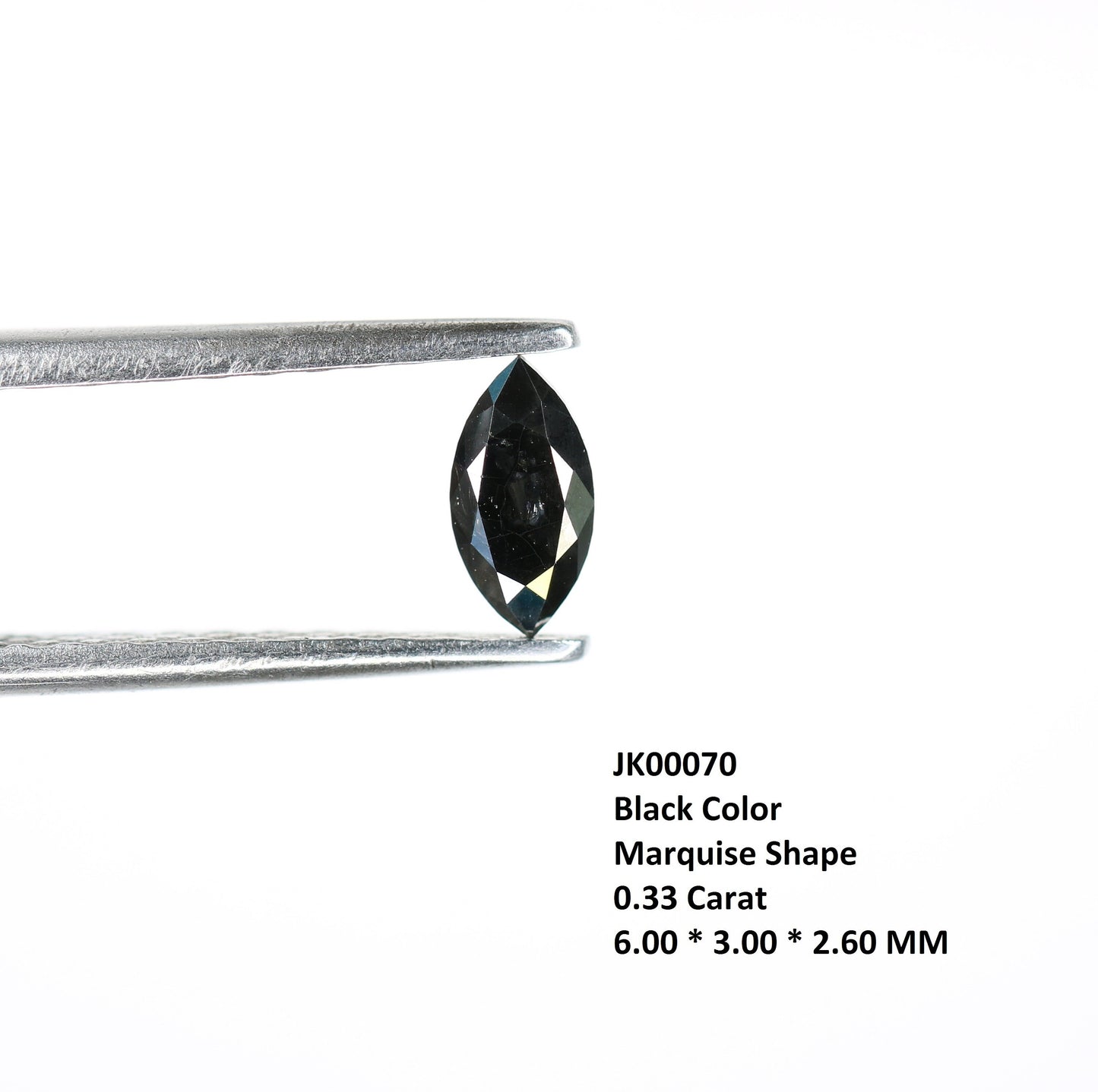 0.33 CT Marquise Shape Salt And Pepper Diamond | Natural Loose Black Diamonds For Weeding & Earring | For pendant | For Bracelet Diamonds