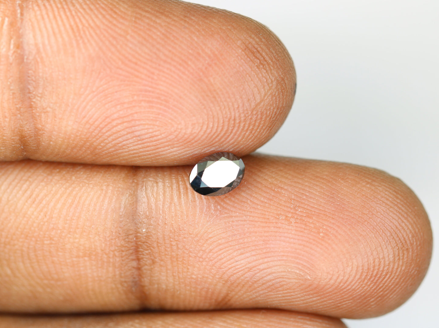 0.50 CT Loose Oval Black Natural Diamond for Wedding Ring, Gift for Girlfriend or Wife, Anniversary Gift, Gold Ring