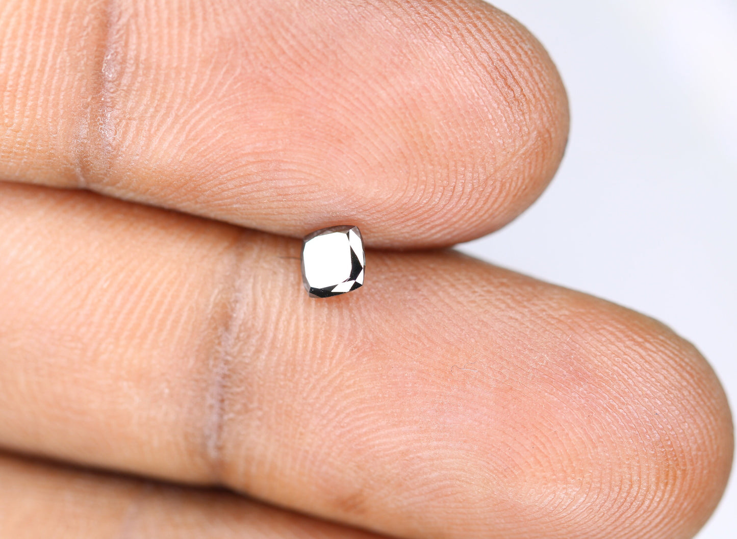 0.32 CT Cushion Shape Loose Black Diamond for Statement Jewelry, Gift for Girlfriend or Wife, Gold Ring Gemstone
