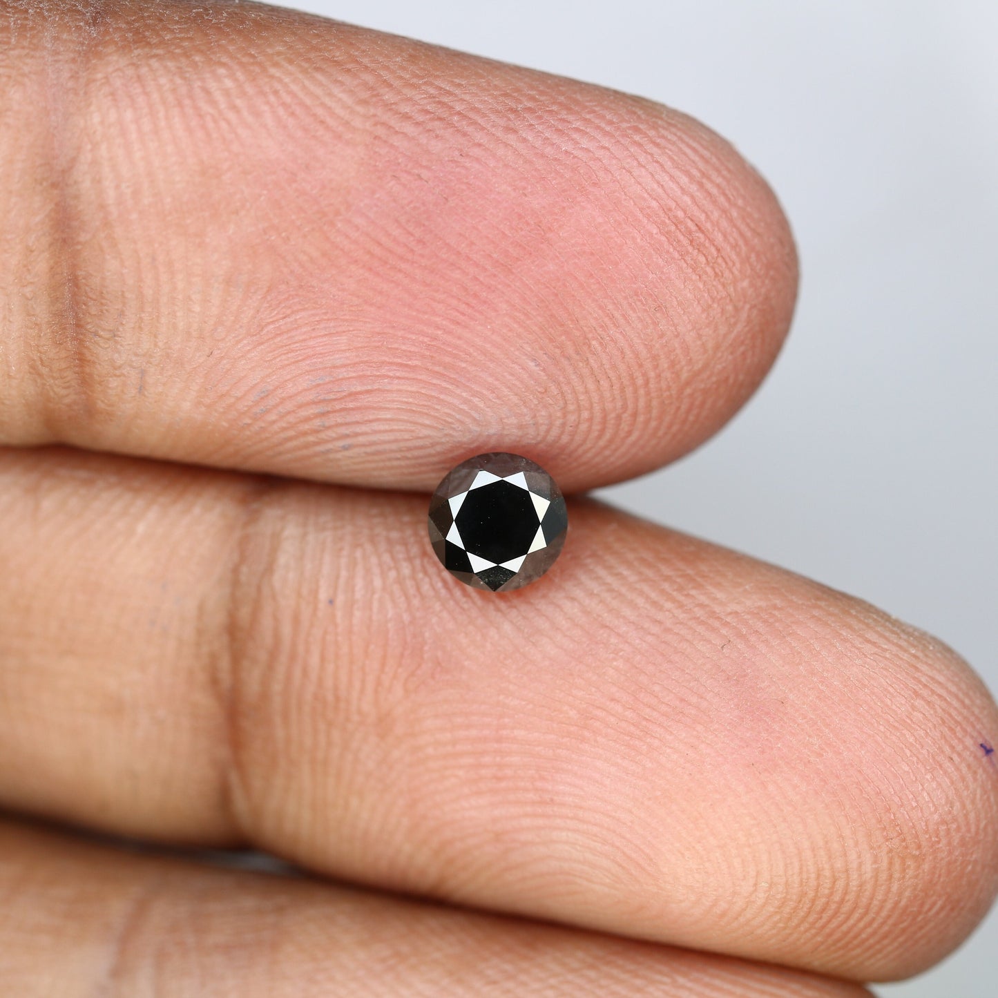 0.68 CT Antique Black Round Brilliant Diamond | Stunning Proposal Ring | Round Wedding Band | Gemstone Ring | Custom Gold Setting
