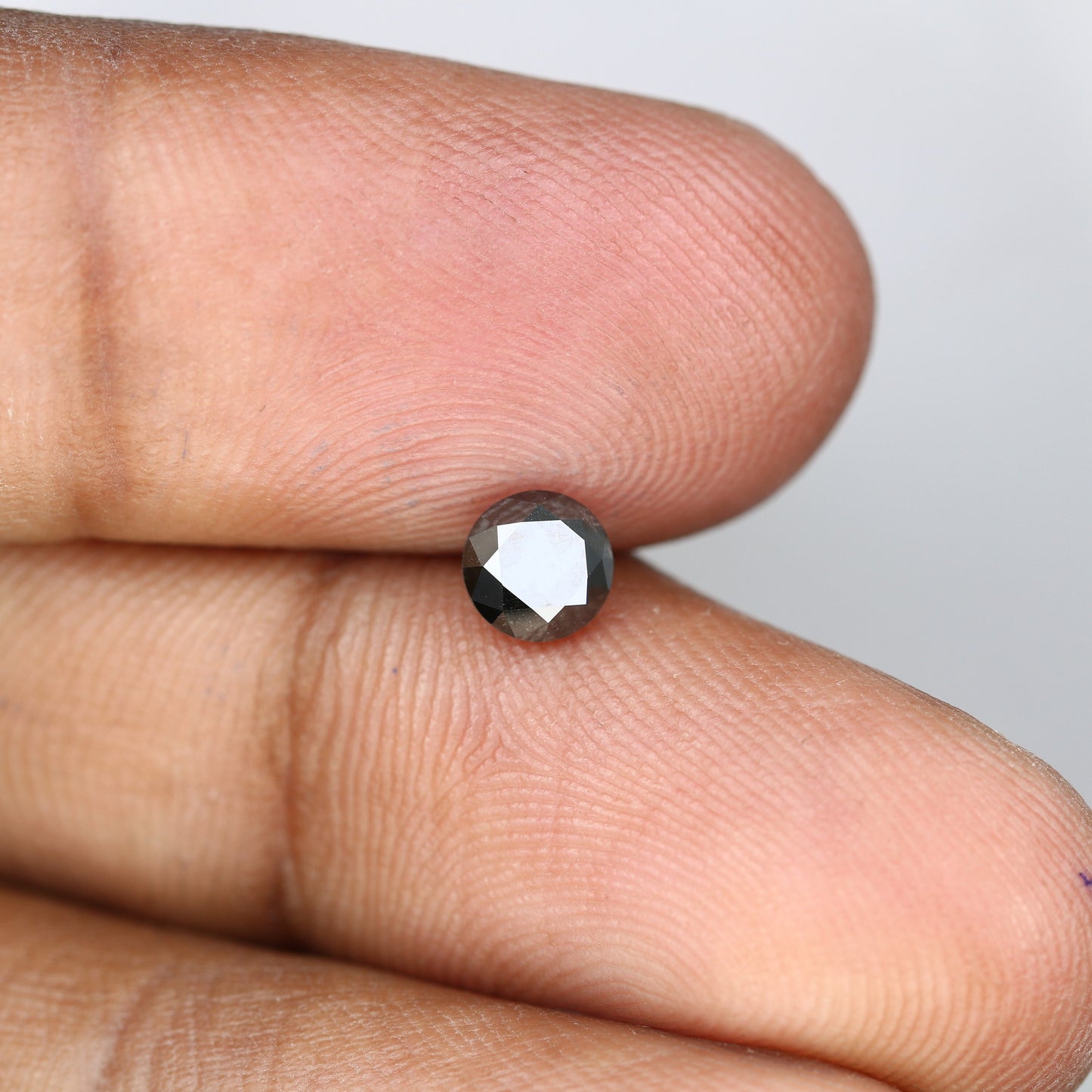 0.68 CT Antique Black Round Brilliant Diamond | Stunning Proposal Ring | Round Wedding Band | Gemstone Ring | Custom Gold Setting