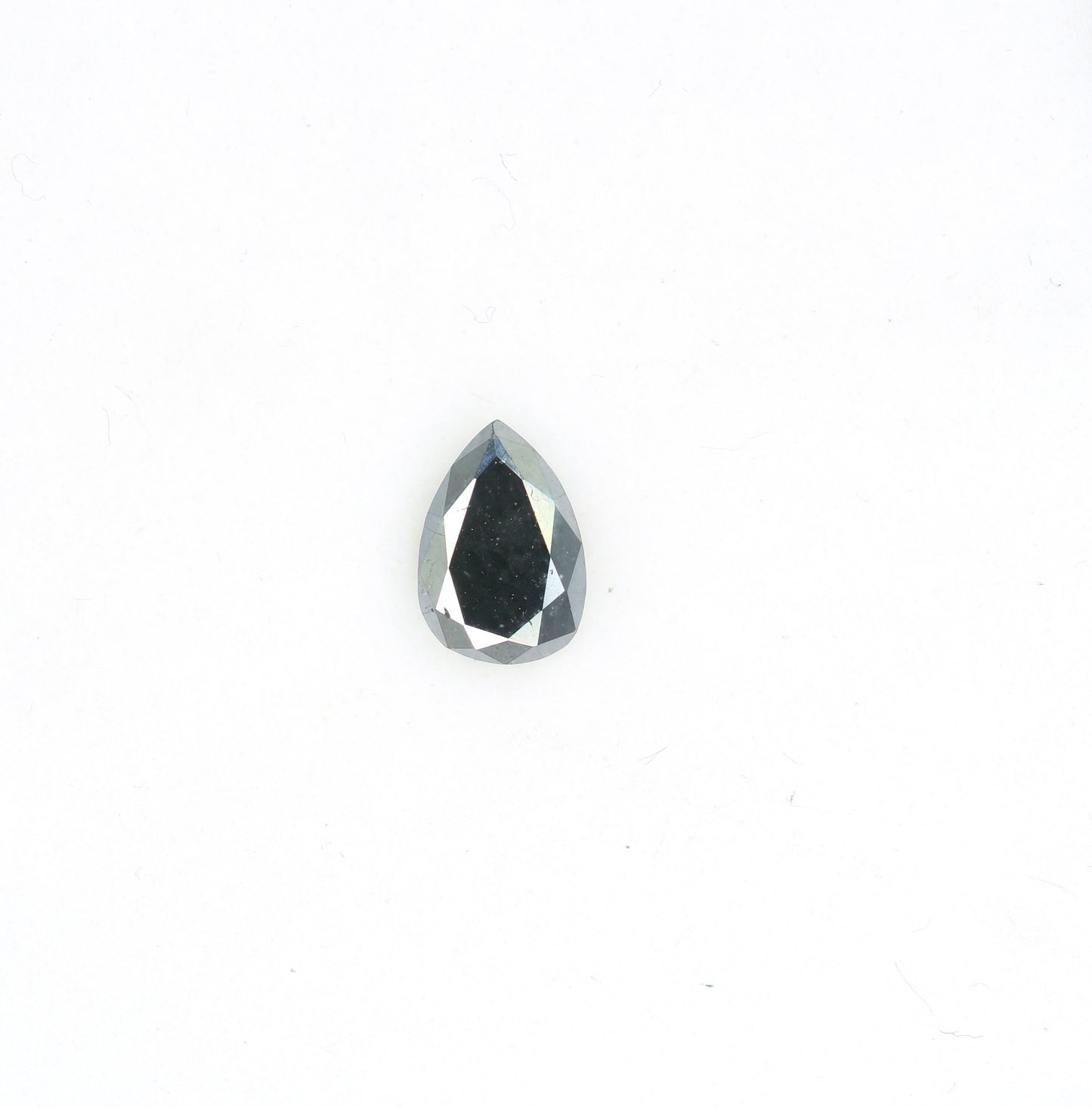 0.42 CT Pear Shape Black Rustic Diamond for Wedding Ring Perfect Proposal Ring | Ideal Gift for Wife Anniversary Gift for Gold Ring Designs