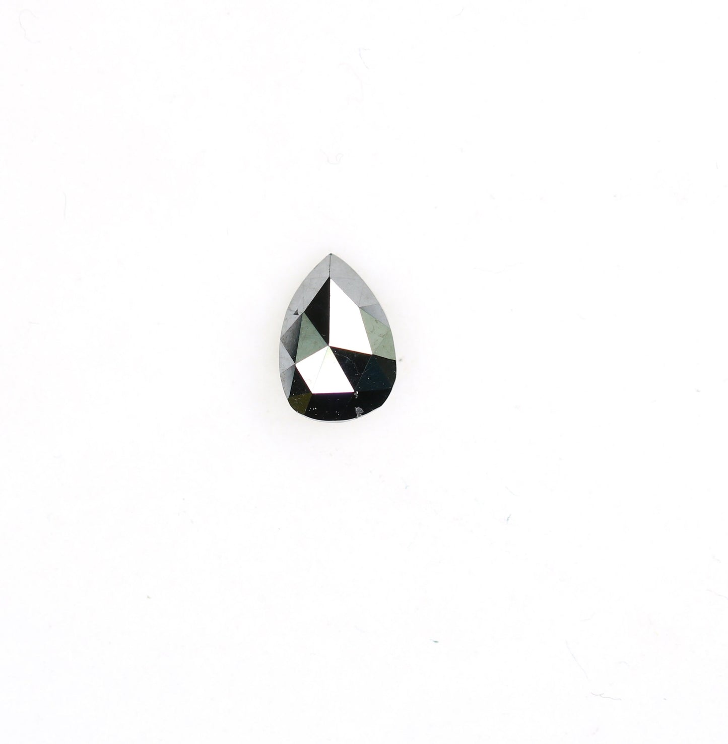 0.42 CT Pear Shape Black Rustic Diamond for Wedding Ring Perfect Proposal Ring | Ideal Gift for Wife Anniversary Gift for Gold Ring Designs
