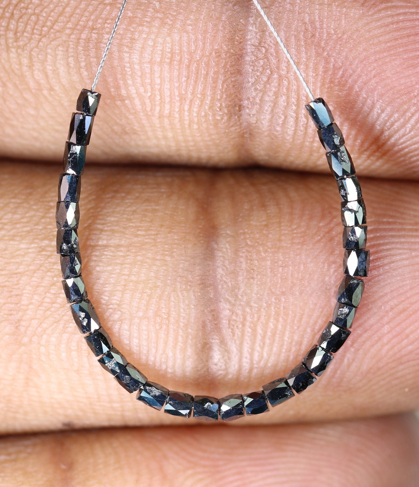 Stunning Black Diamond Beads | AAA Quality Faceted Loose Gems for Retro Crystal Necklaces | Unique Craft Beads for Jewelry Making Supplies