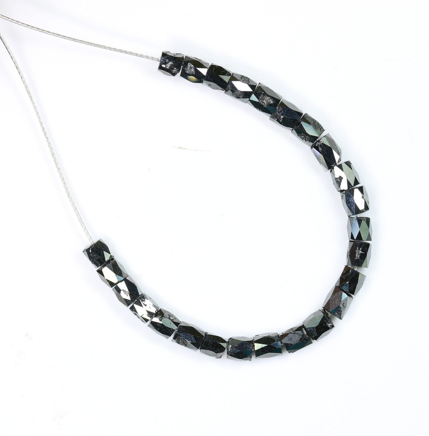 Stunning Black Diamond Beads | AAA Quality Faceted Loose Gems for Retro Crystal Necklaces | Unique Craft Beads for Jewelry Making Supplies