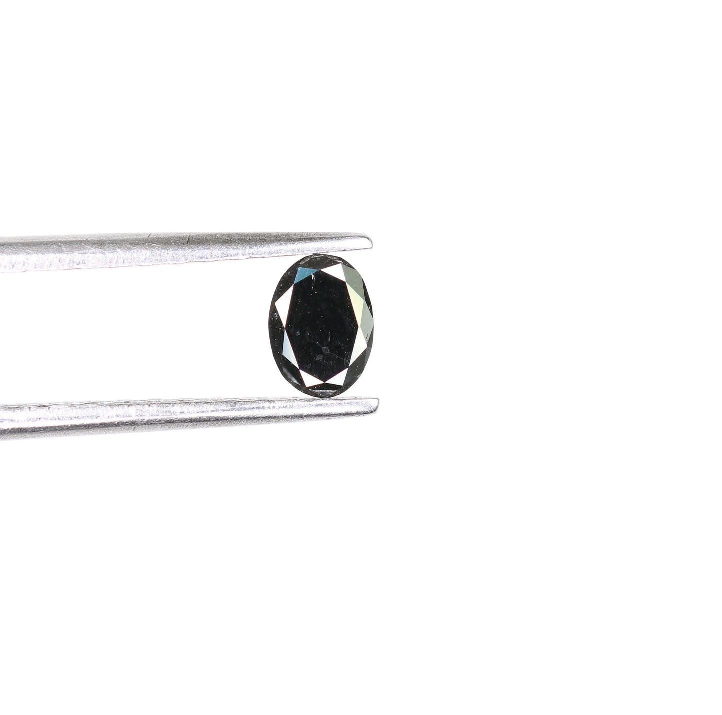 0.28 CT Natural Oval Black Fancy Loose Diamond for Pendant, Ring, Necklace, Gold Jewelry