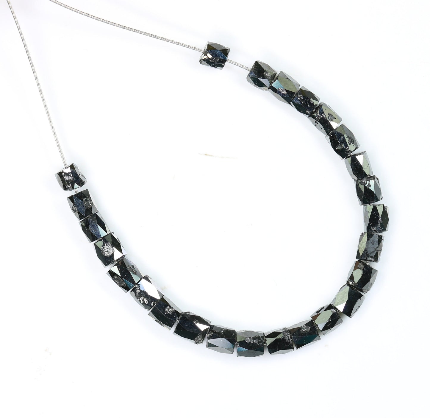 Stunning Black Diamond Beads | AAA Quality Faceted Loose Gems for Retro Crystal Necklaces | Unique Craft Beads for Jewelry Making Supplies