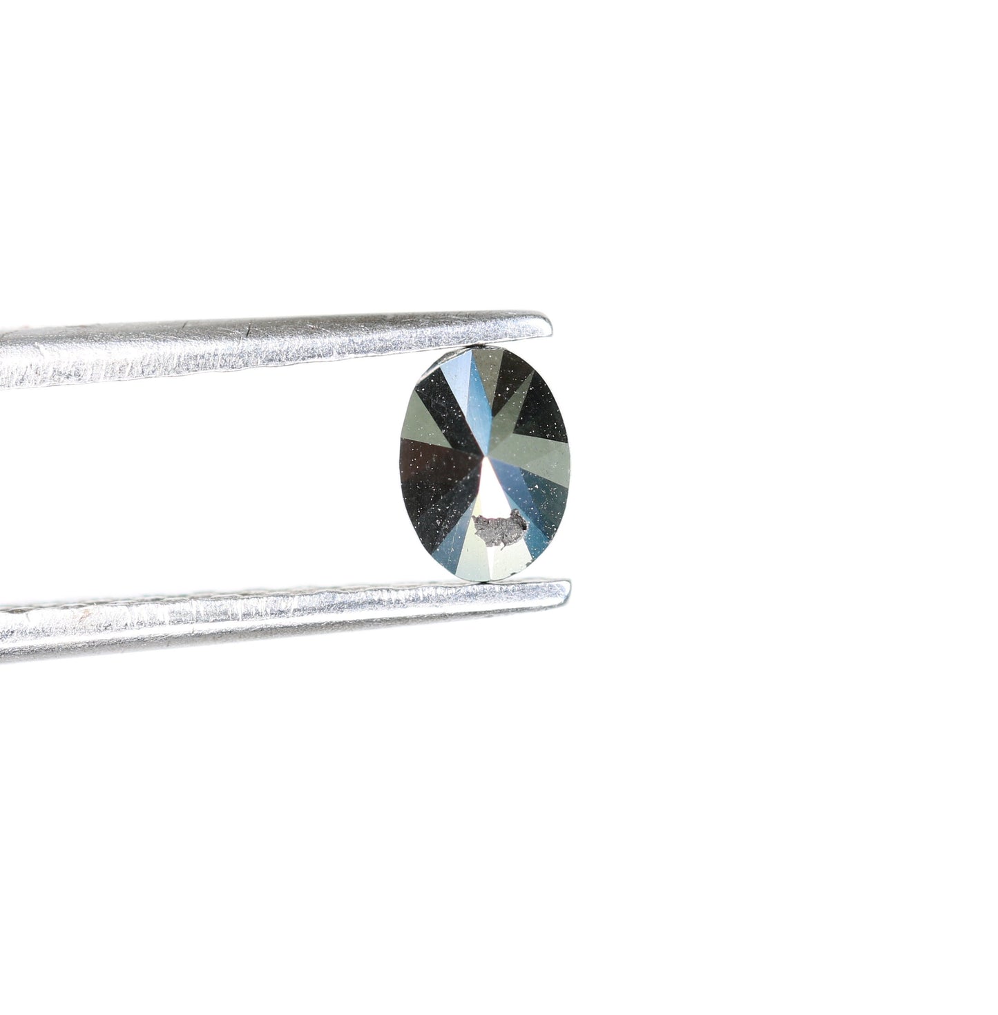 0.28 CT Natural Oval Black Fancy Loose Diamond for Pendant, Ring, Necklace, Gold Jewelry