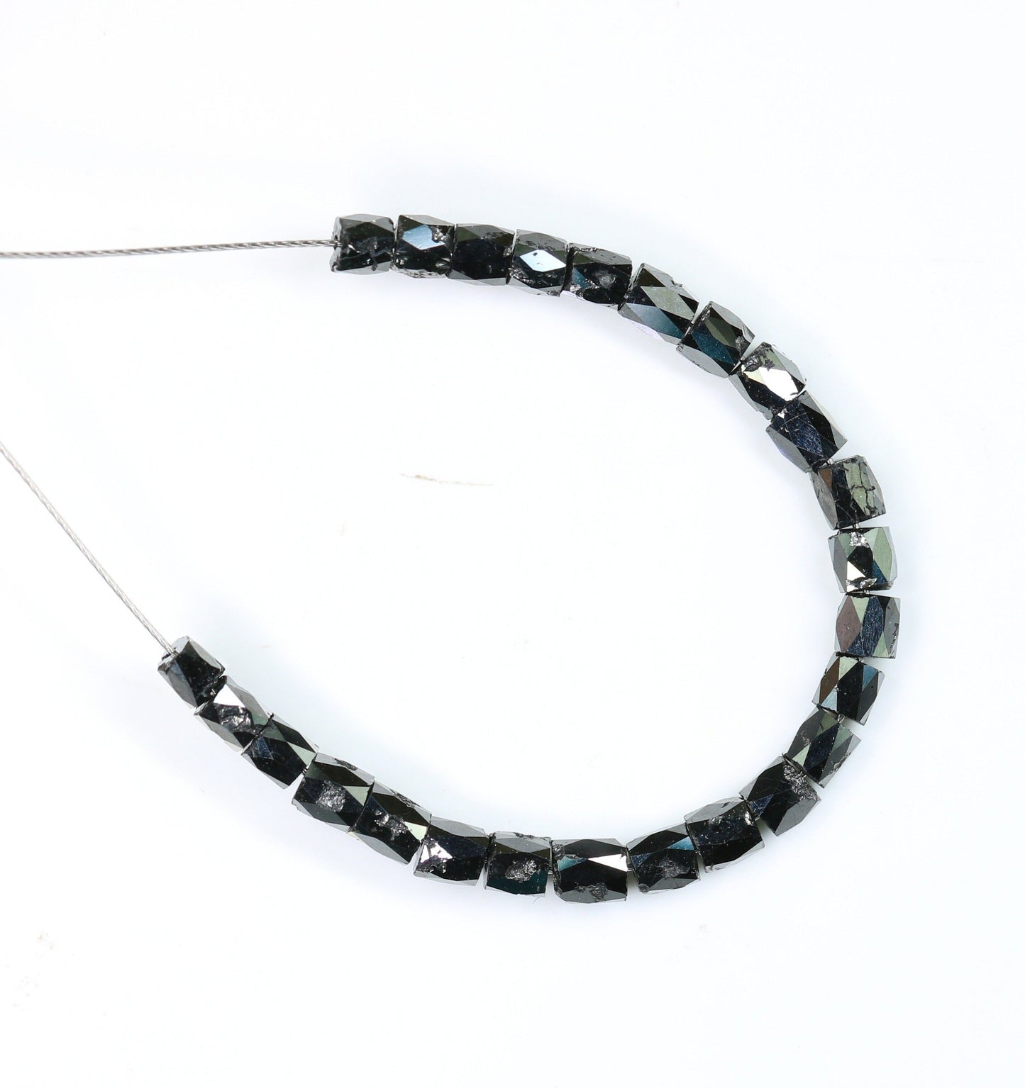 Stunning Black Diamond Beads | AAA Quality Faceted Loose Gems for Retro Crystal Necklaces | Unique Craft Beads for Jewelry Making Supplies