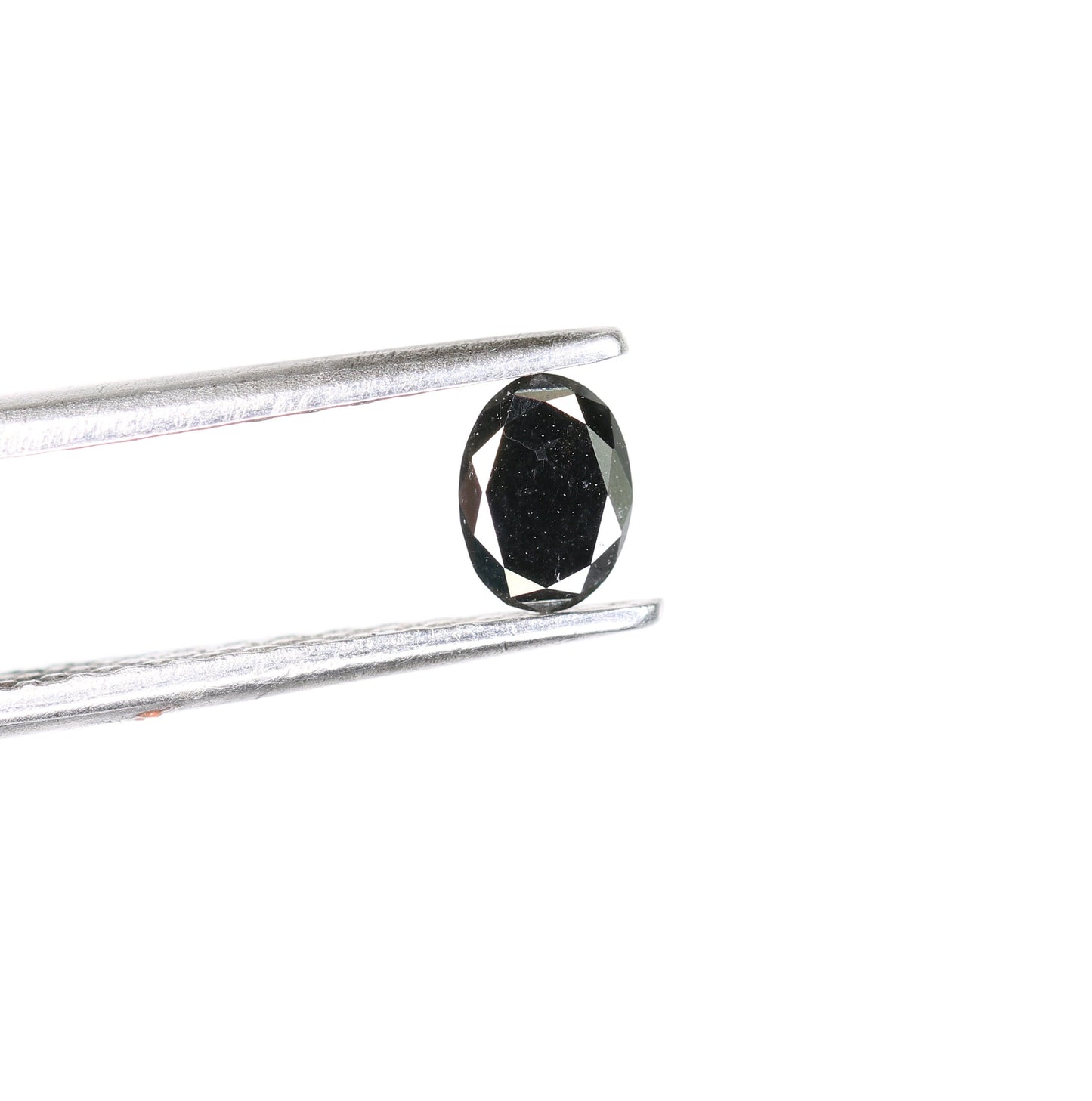 0.28 CT Natural Oval Black Fancy Loose Diamond for Pendant, Ring, Necklace, Gold Jewelry