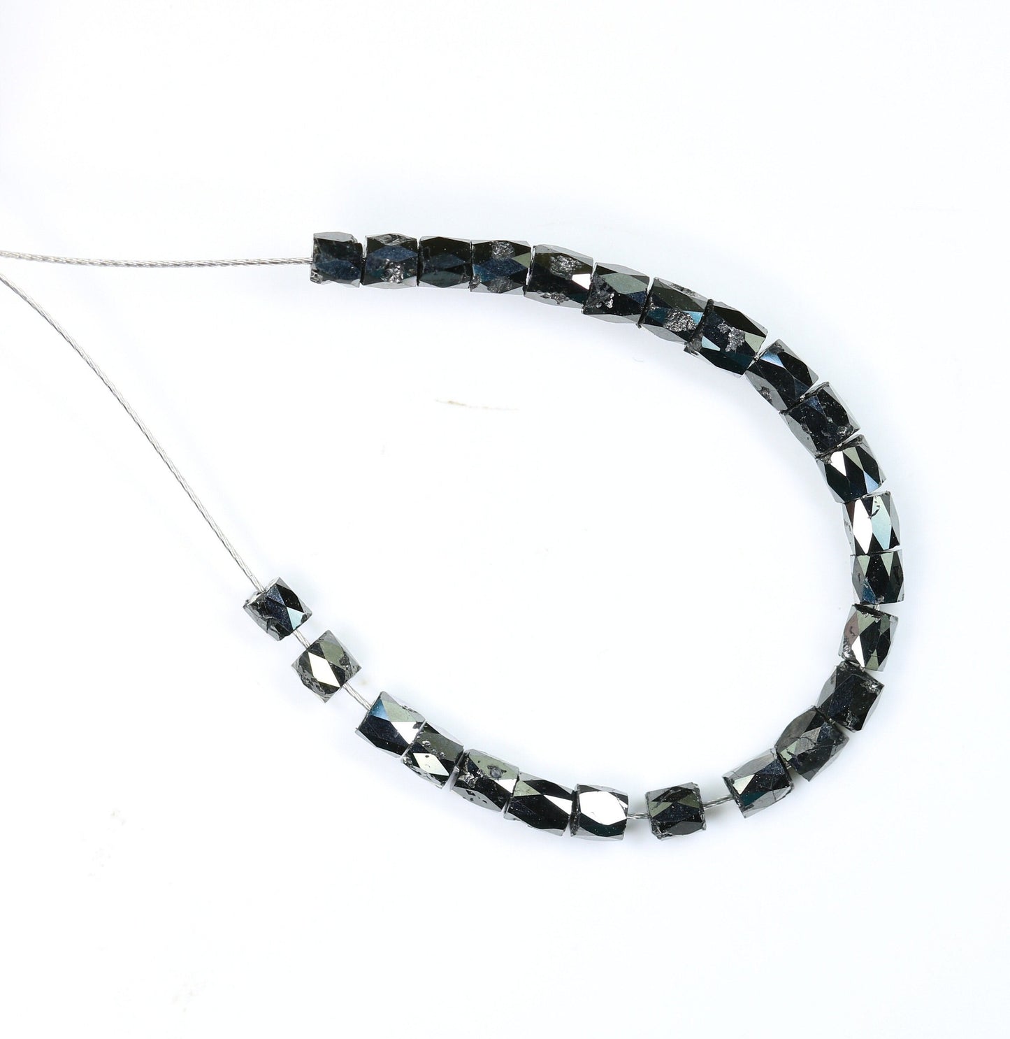 Stunning Black Diamond Beads | AAA Quality Faceted Loose Gems for Retro Crystal Necklaces | Unique Craft Beads for Jewelry Making Supplies
