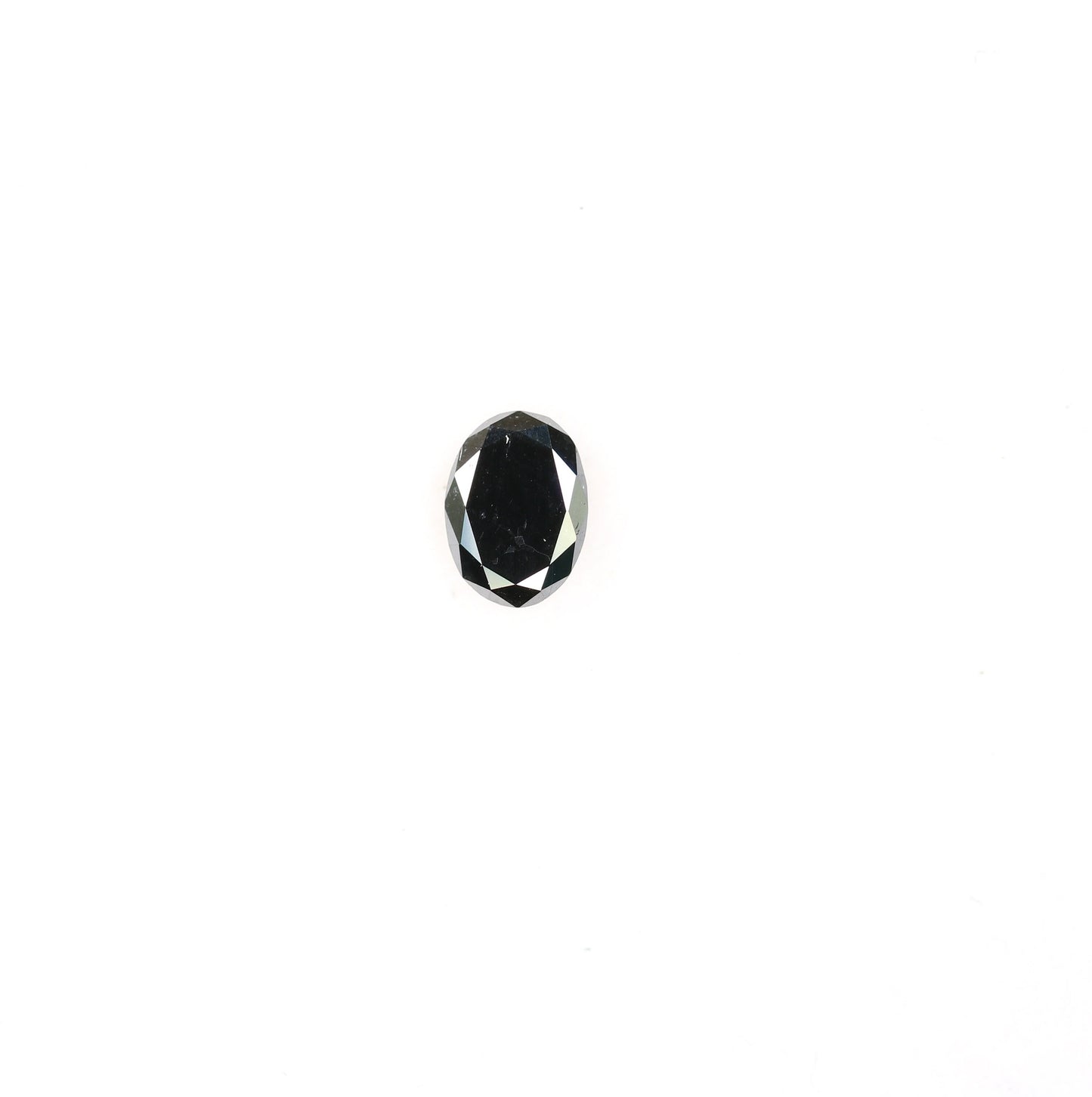 0.28 CT Natural Oval Black Fancy Loose Diamond for Pendant, Ring, Necklace, Gold Jewelry