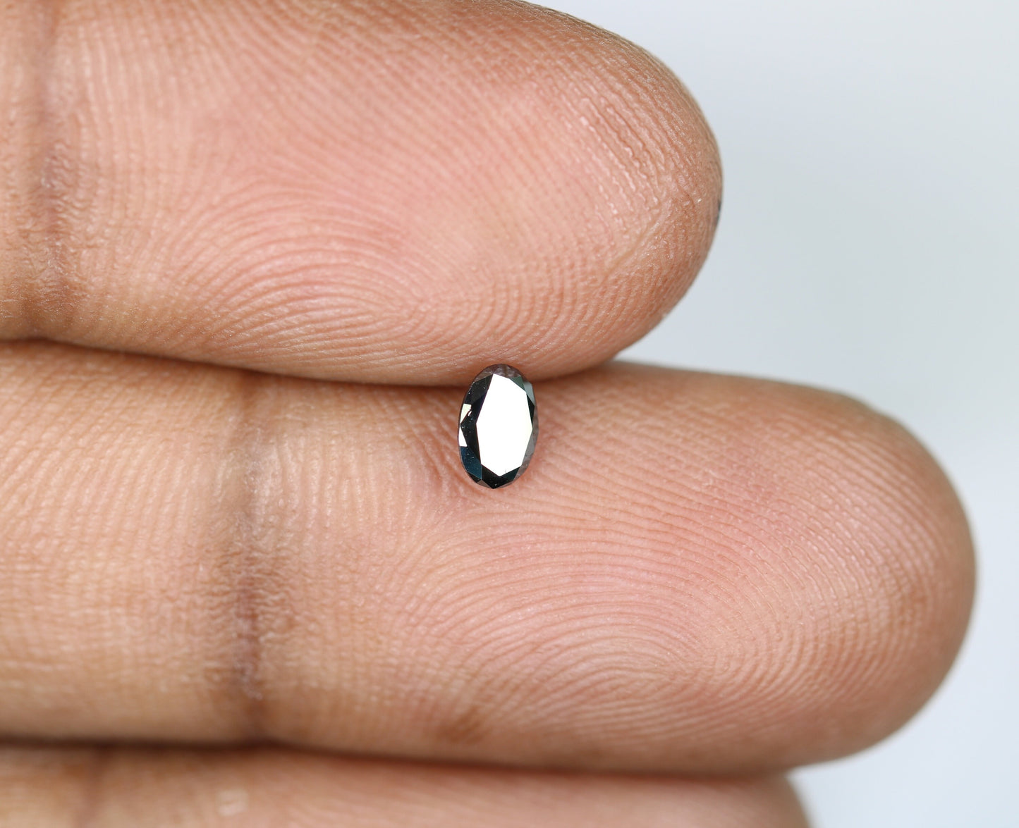 0.28 CT Natural Oval Black Fancy Loose Diamond for Pendant, Ring, Necklace, Gold Jewelry