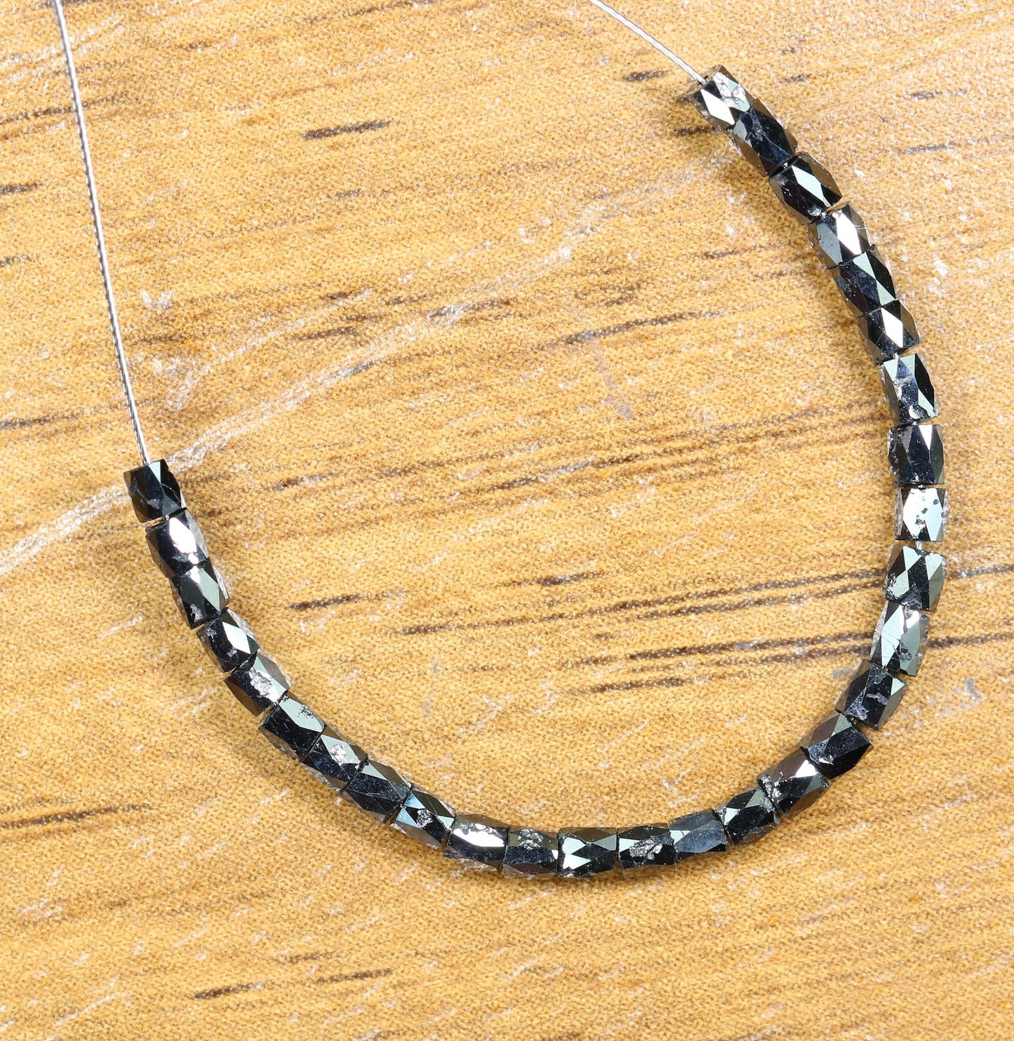 Black Diamond Beads | Faceted AAA Quality Loose Gems for Retro & Crystal Necklaces | Unique DIY Jewelry Supplies Craft Beads