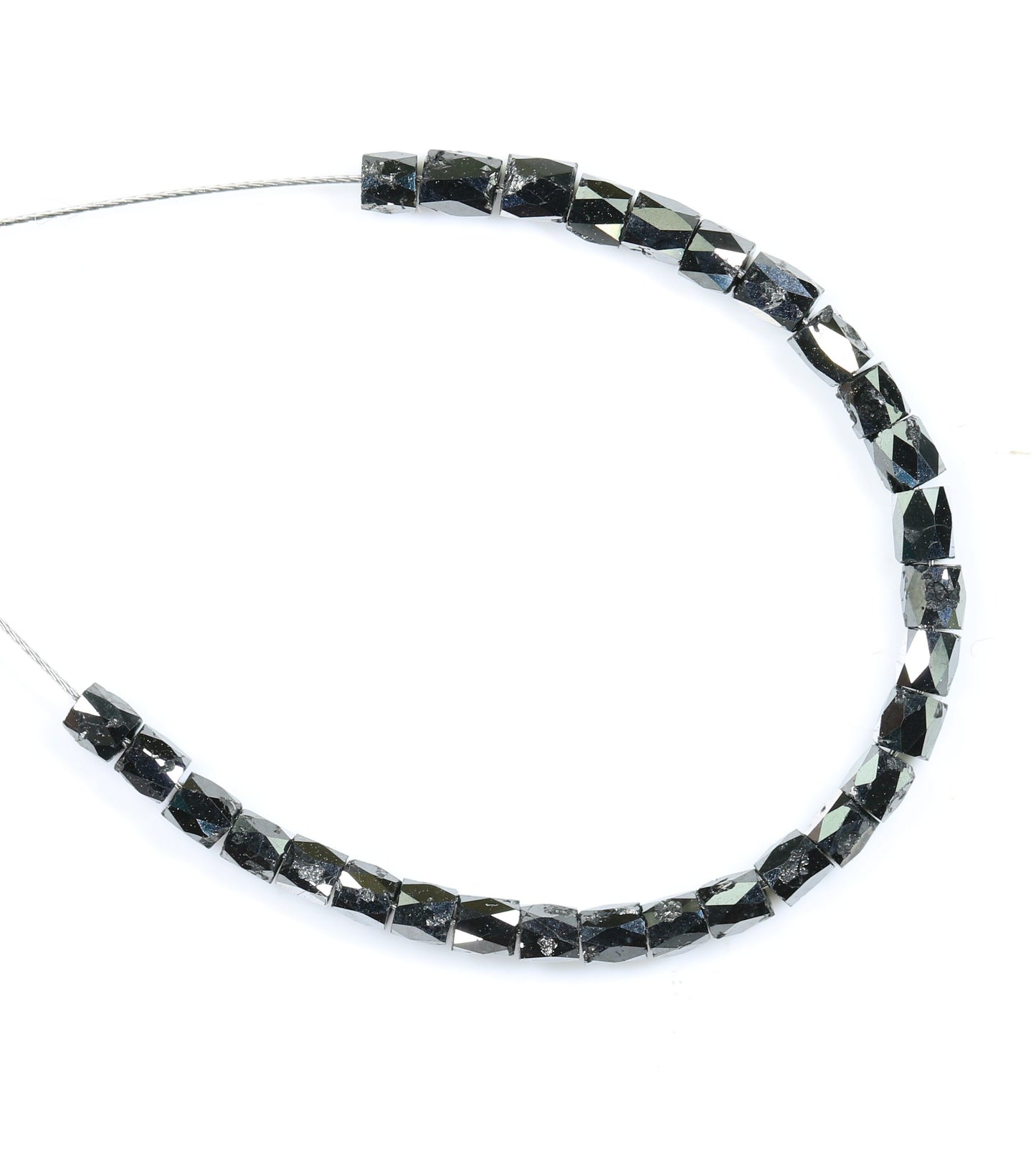 Black Diamond Beads | Faceted AAA Quality Loose Gems for Retro & Crystal Necklaces | Unique DIY Jewelry Supplies Craft Beads