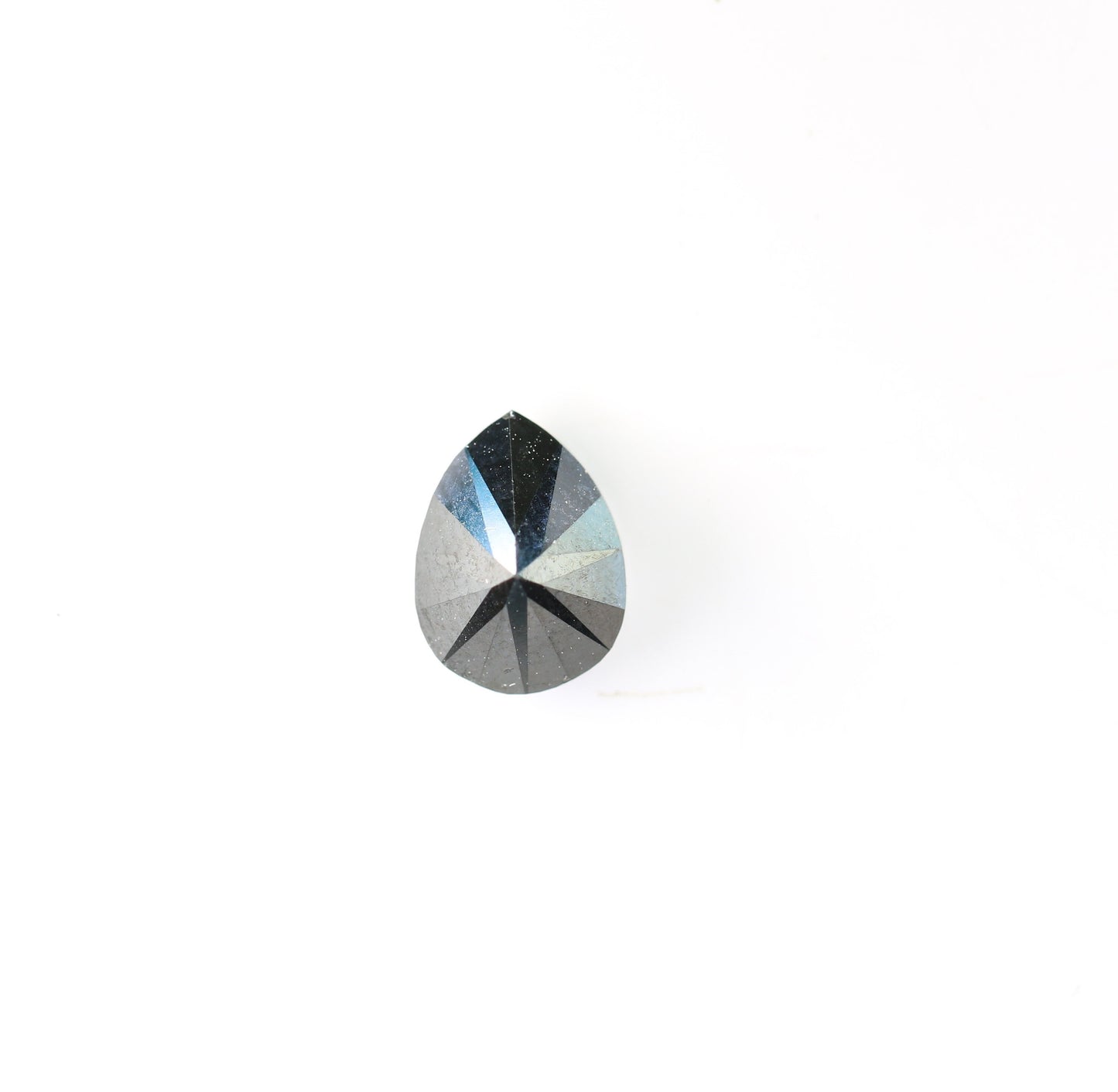1.48 CT Pear Shape Black Rustic Diamond for Jewelry Making | Unique Gemstone for Gold Rings | Perfect Christmas Gift for Girlfriend or Wife