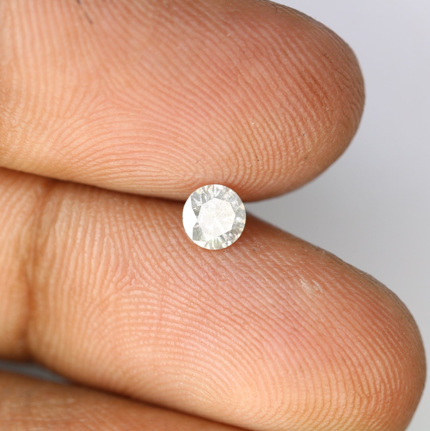 0.38 CT Rustic Salt and Pepper Loose Round Brilliant Diamond | Ideal for Wedding, Proposal Ring, or Multiple Occasions | Fancy Color Diamond