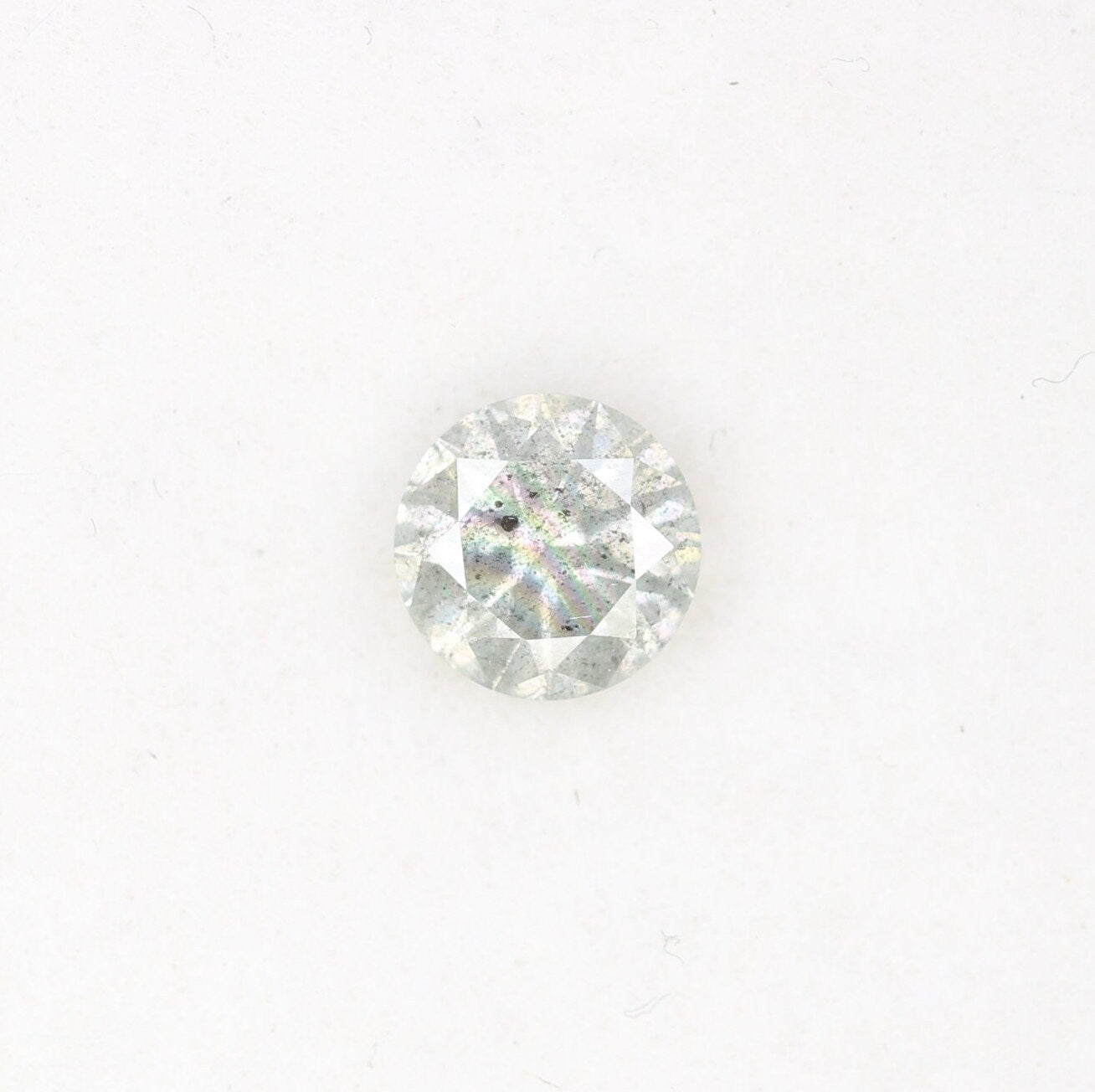 0.38 CT Rustic Salt and Pepper Loose Round Brilliant Diamond | Ideal for Wedding, Proposal Ring, or Multiple Occasions | Fancy Color Diamond