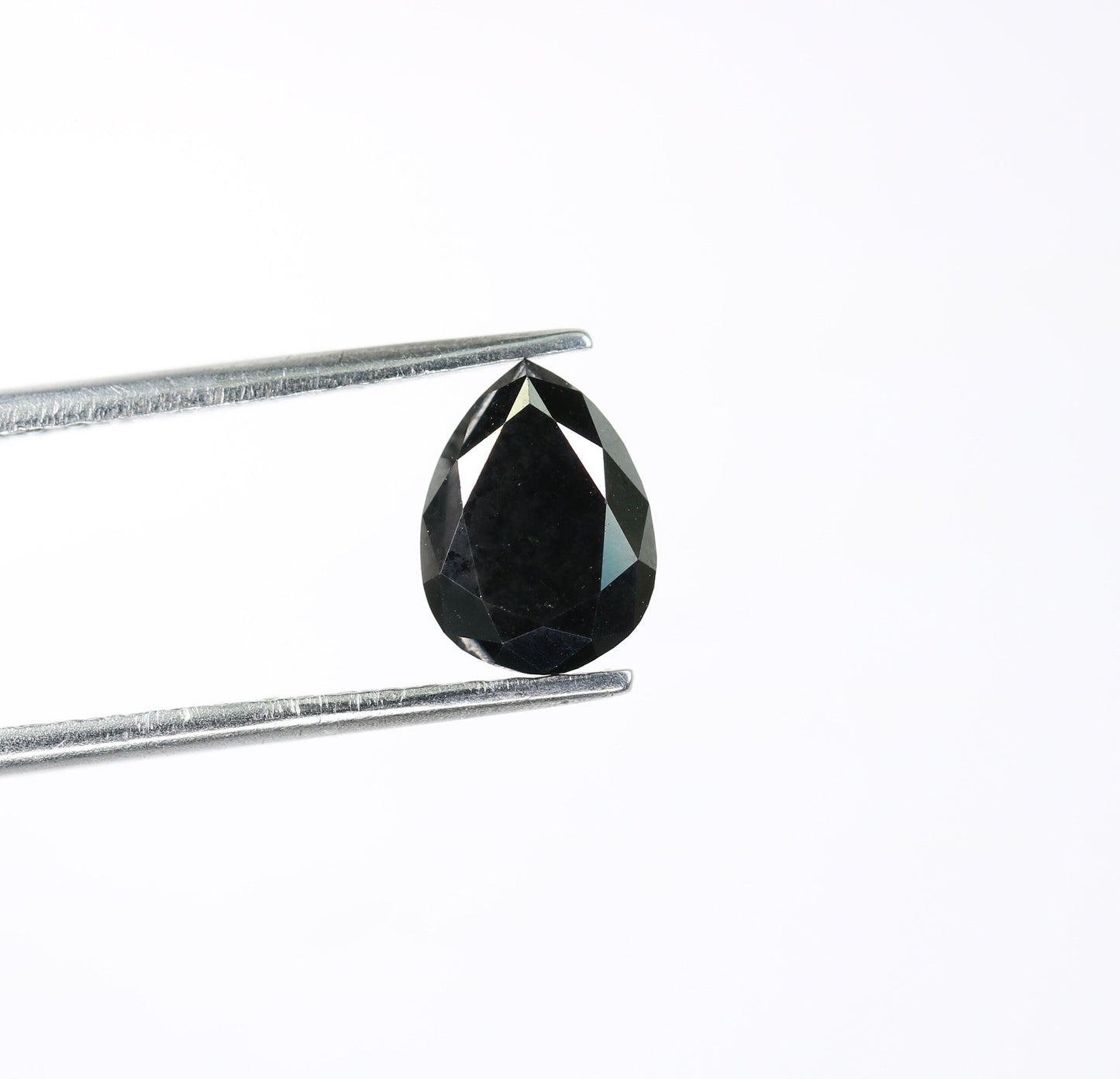 1.48 CT Pear Shape Black Rustic Diamond for Jewelry Making | Unique Gemstone for Gold Rings | Perfect Christmas Gift for Girlfriend or Wife