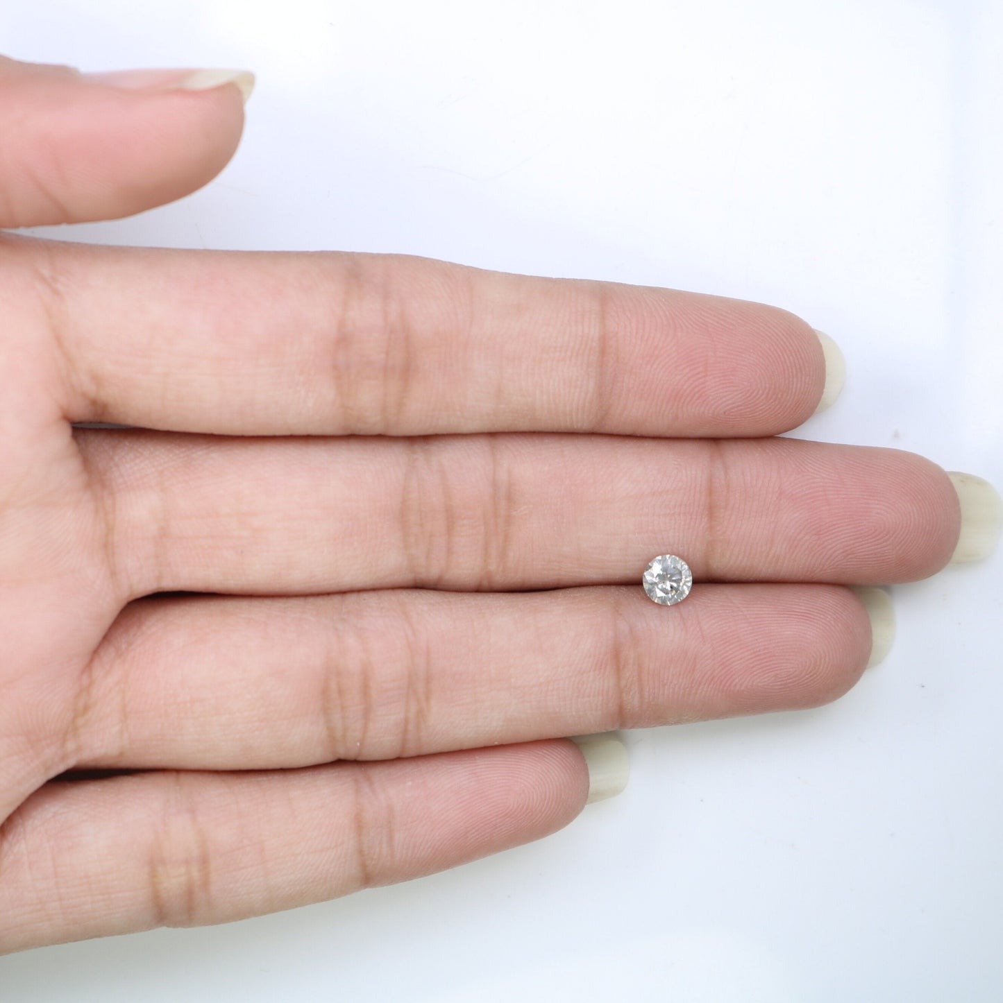0.38 CT Rustic Salt and Pepper Loose Round Brilliant Diamond | Ideal for Wedding, Proposal Ring, or Multiple Occasions | Fancy Color Diamond
